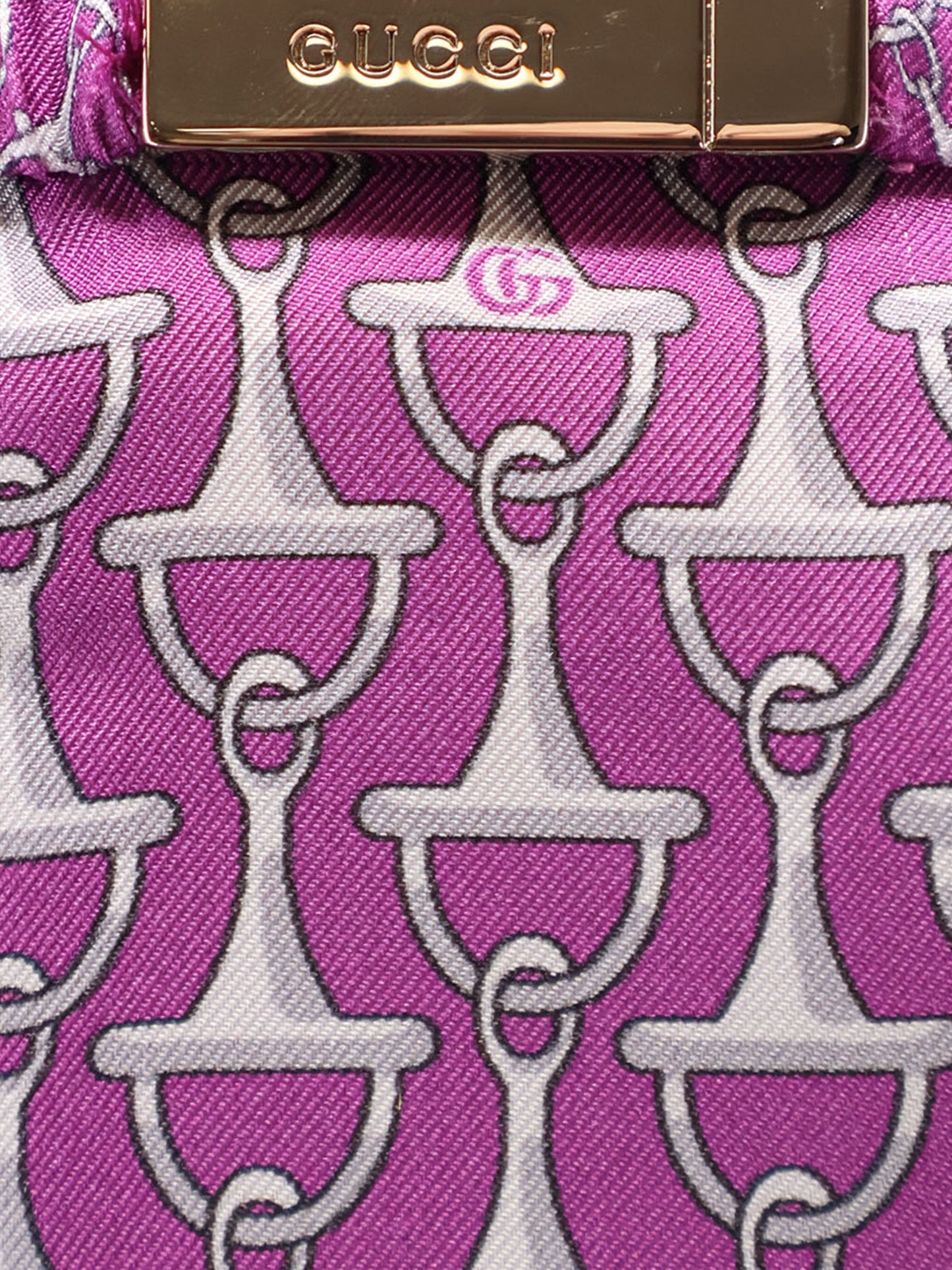 Silk skirt with Horsebit print