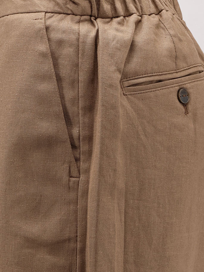 Torre Lapillo linen and viscose shorts