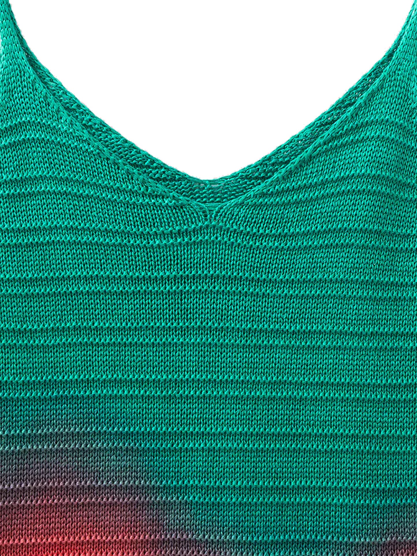 Vestito lungo in cotone multicolore