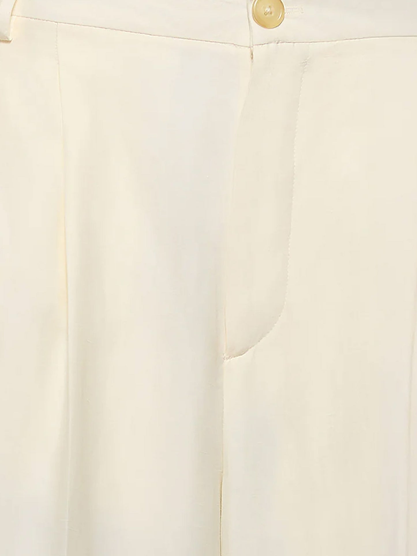Viscose and linen trousers