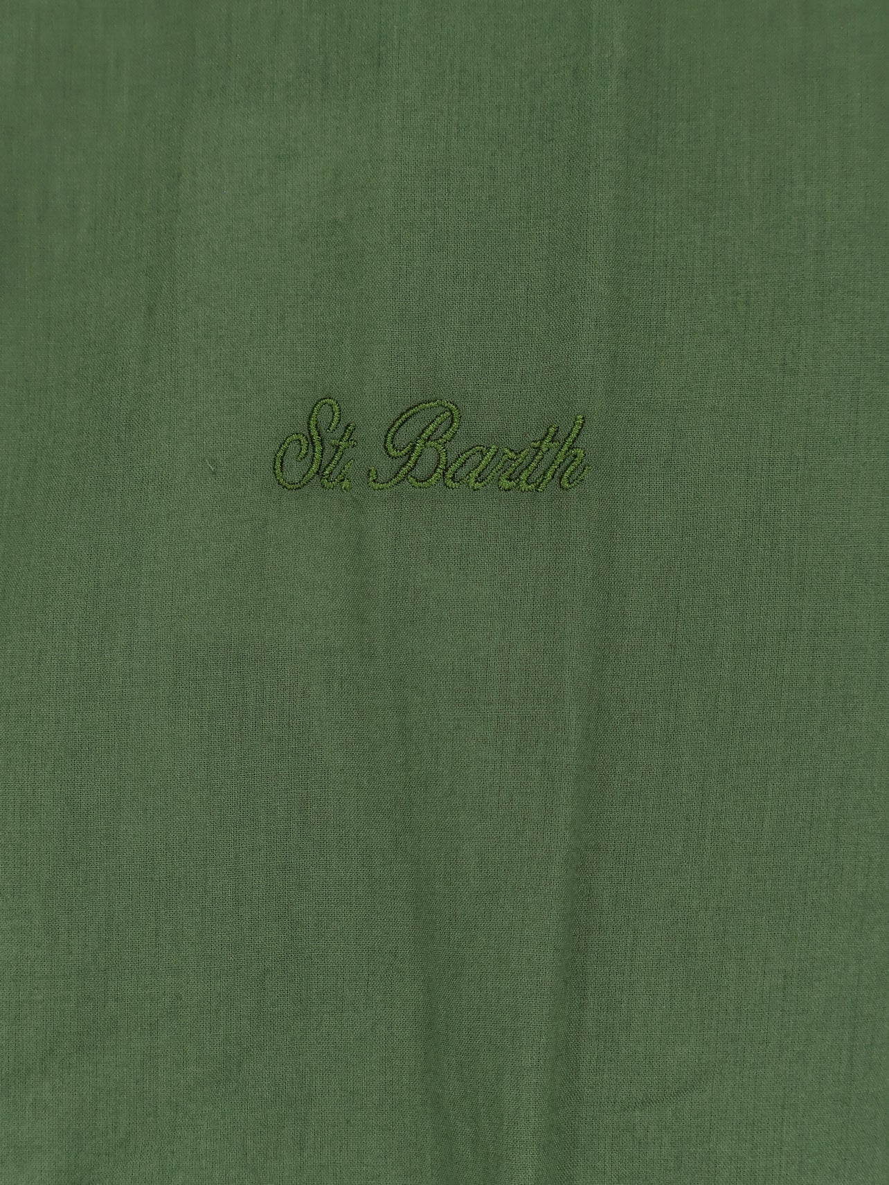 Ice cotton shirt with embroidered logo on the front