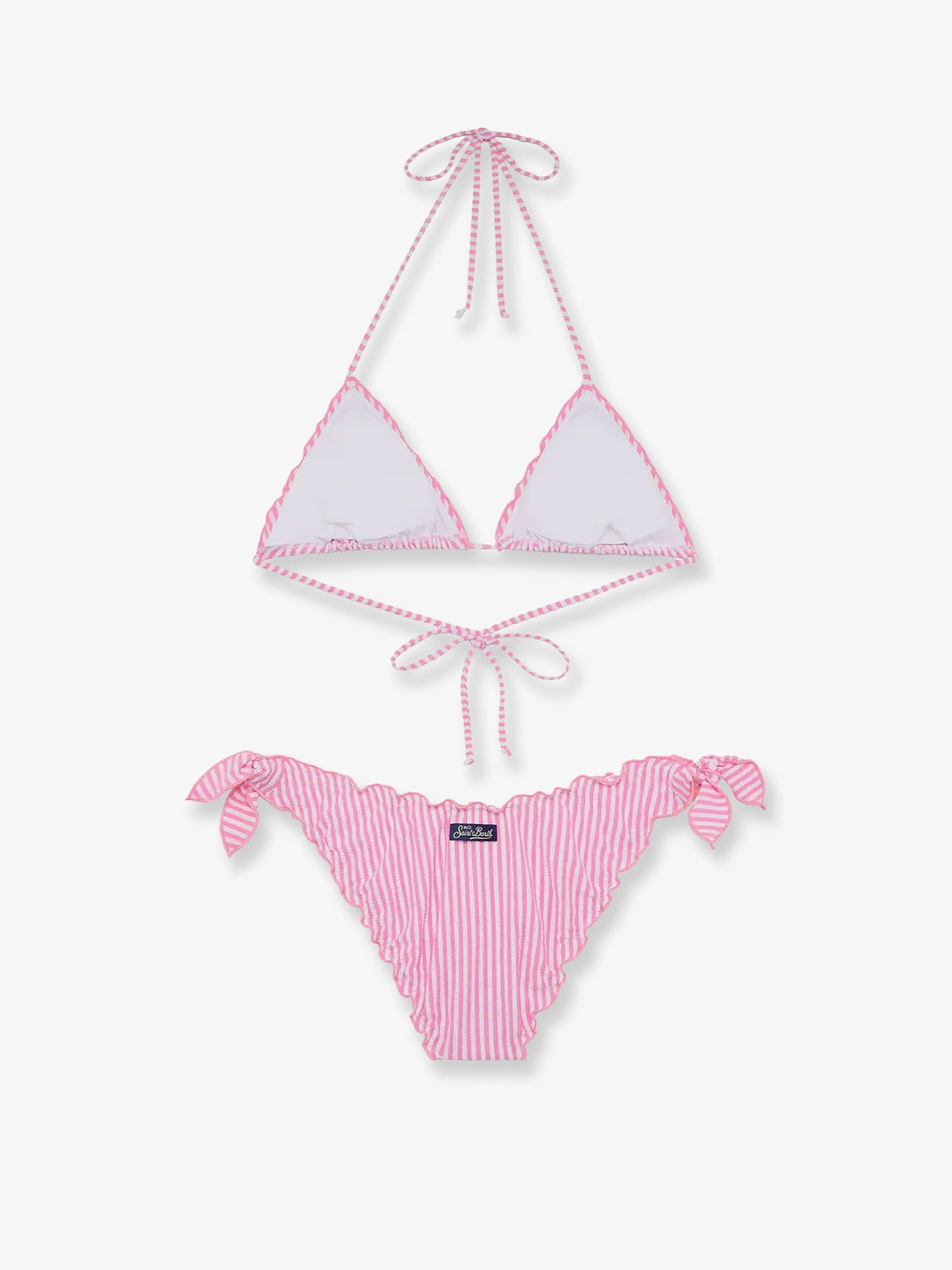 Stretch nylon Sarius bikini with striped pattern