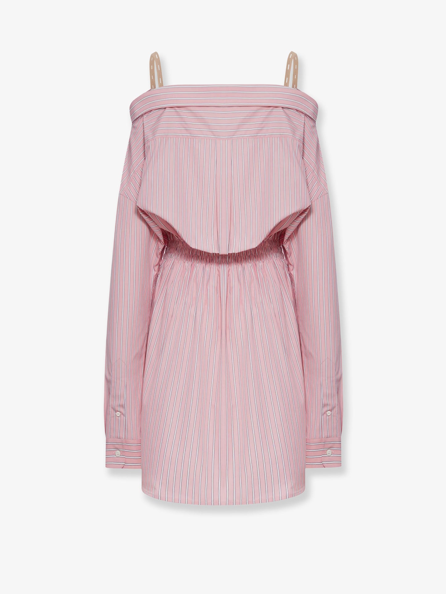 Vestito chemisier in cotone a righe