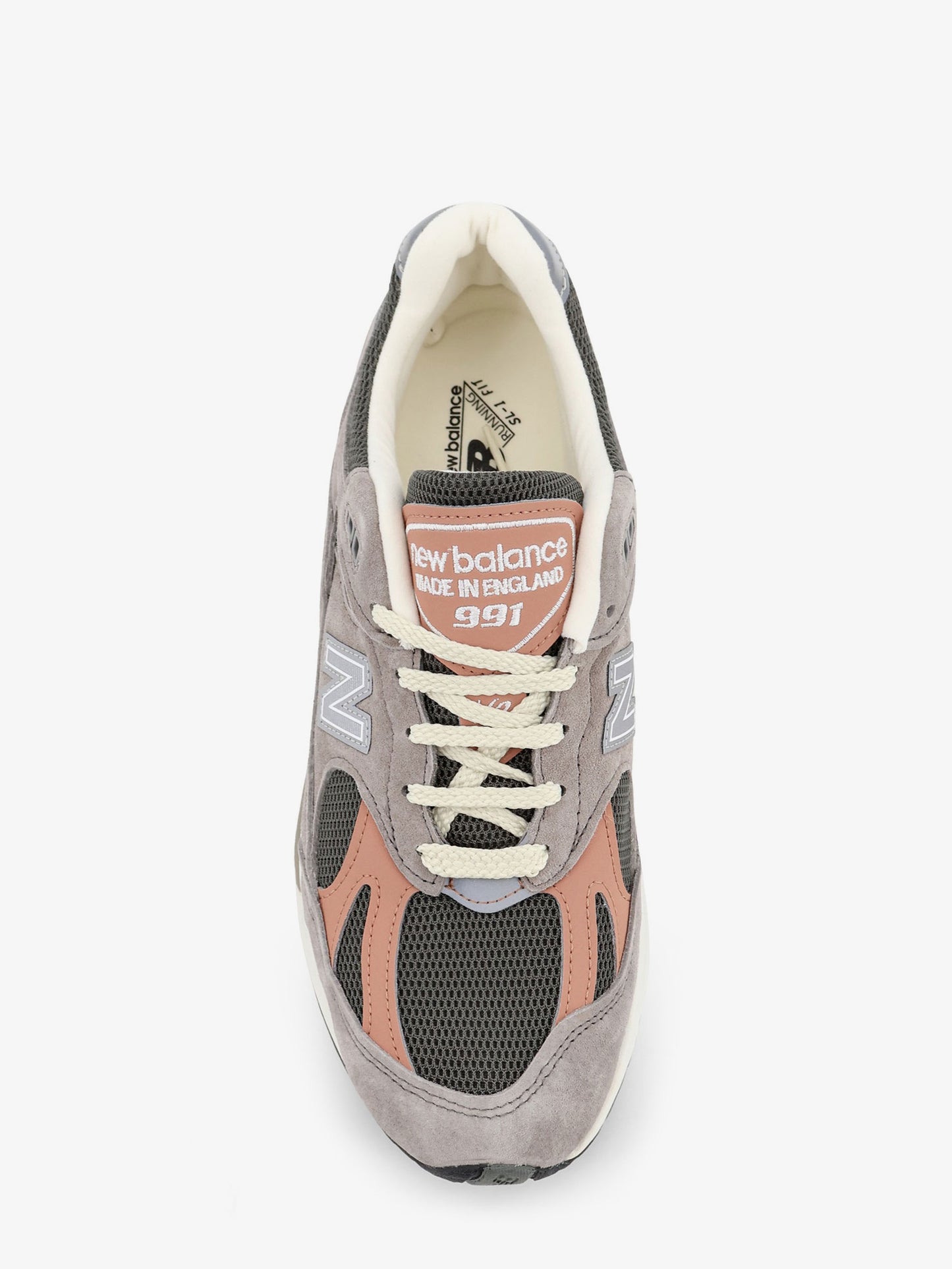 Suede and mesh sneakers with side logo