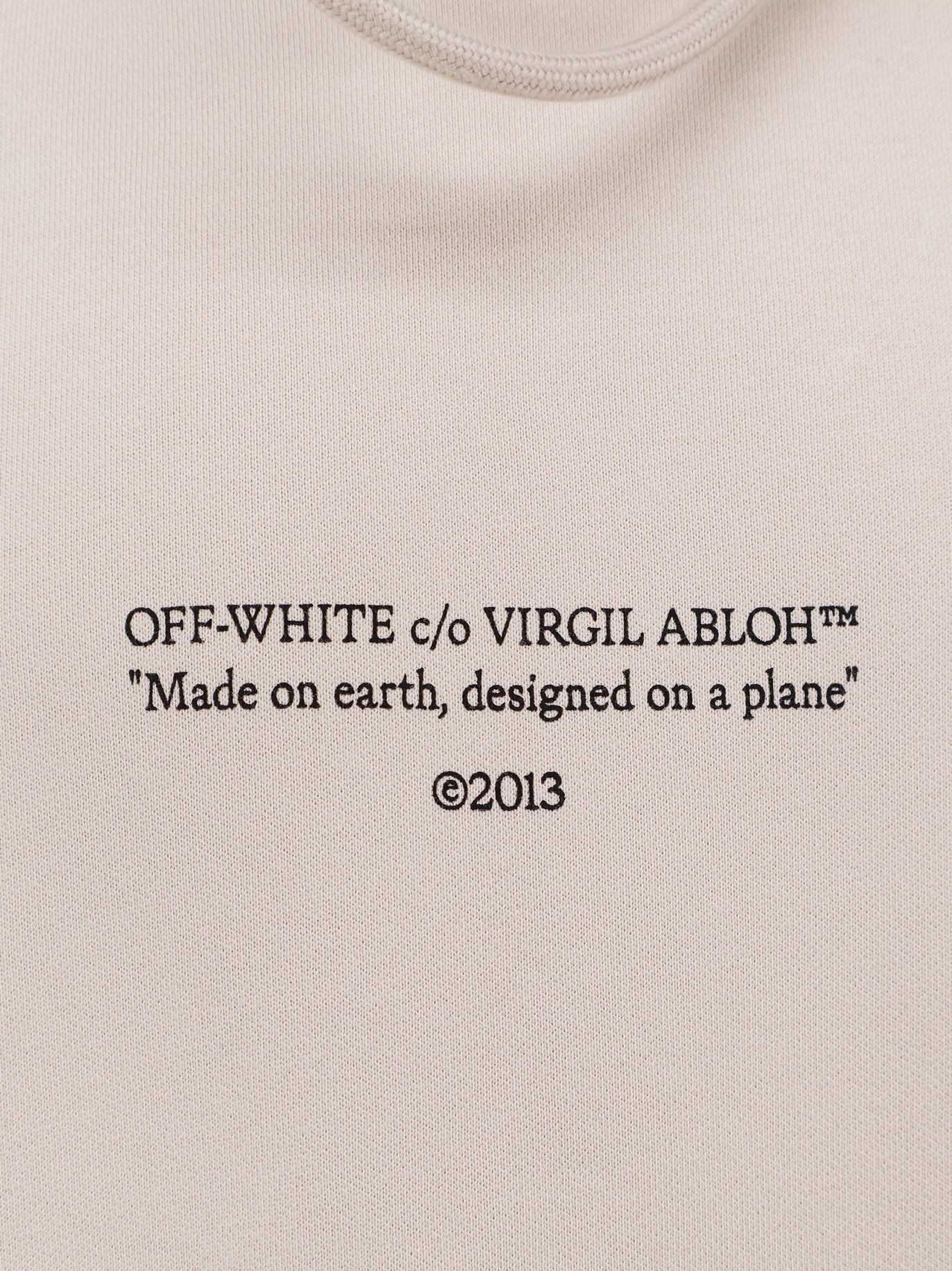 Felpa in cotone con stampa logo frontale