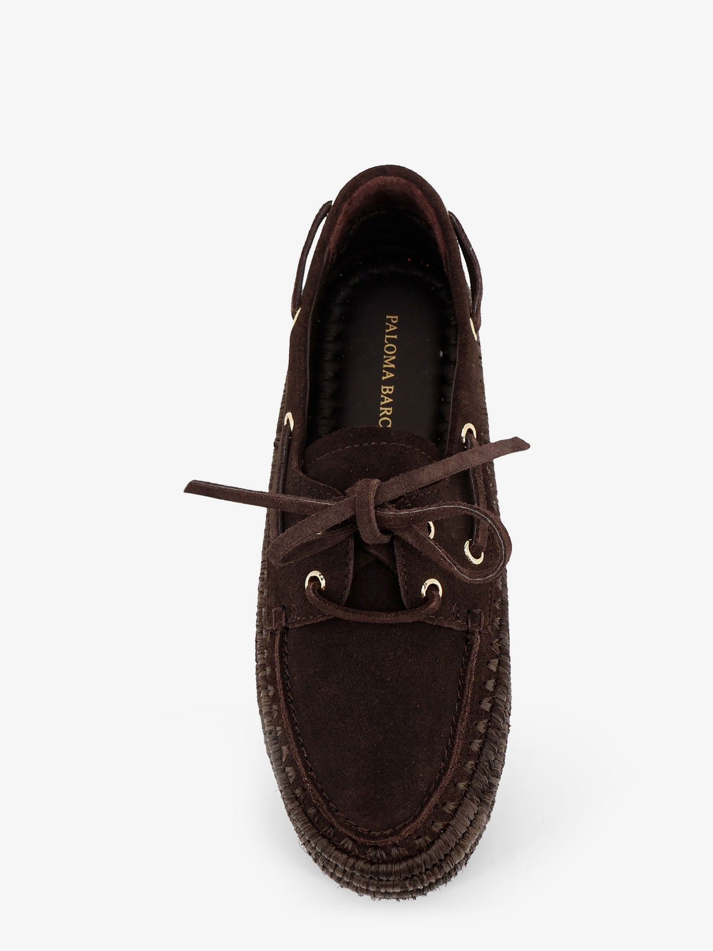 Penelope suede and raffia loafers