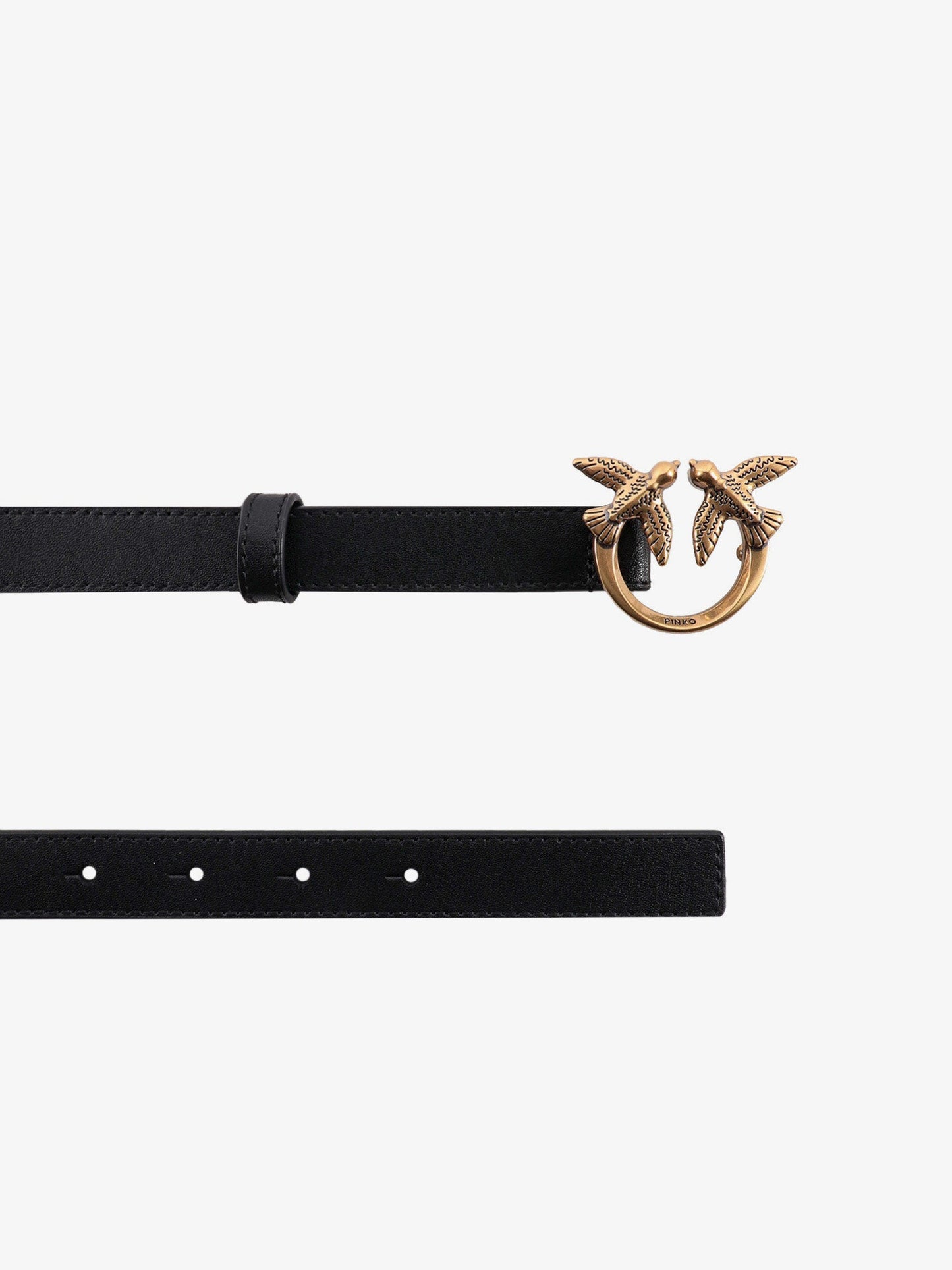 Berry leather belt