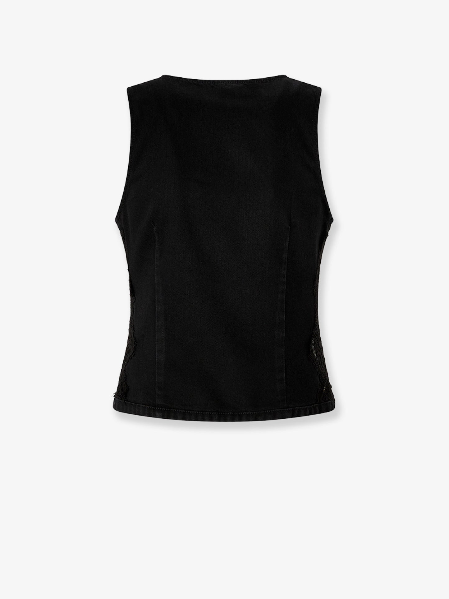 Gardener cotton vest with laces profiles