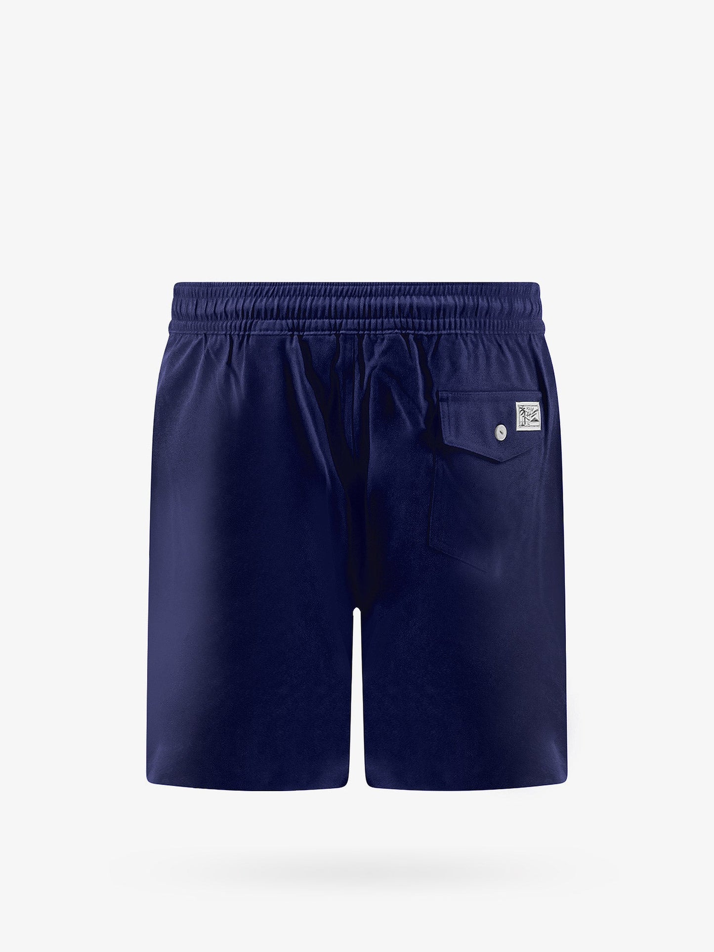 Boxer mare in nylon riciclato con logo ricamato frontale