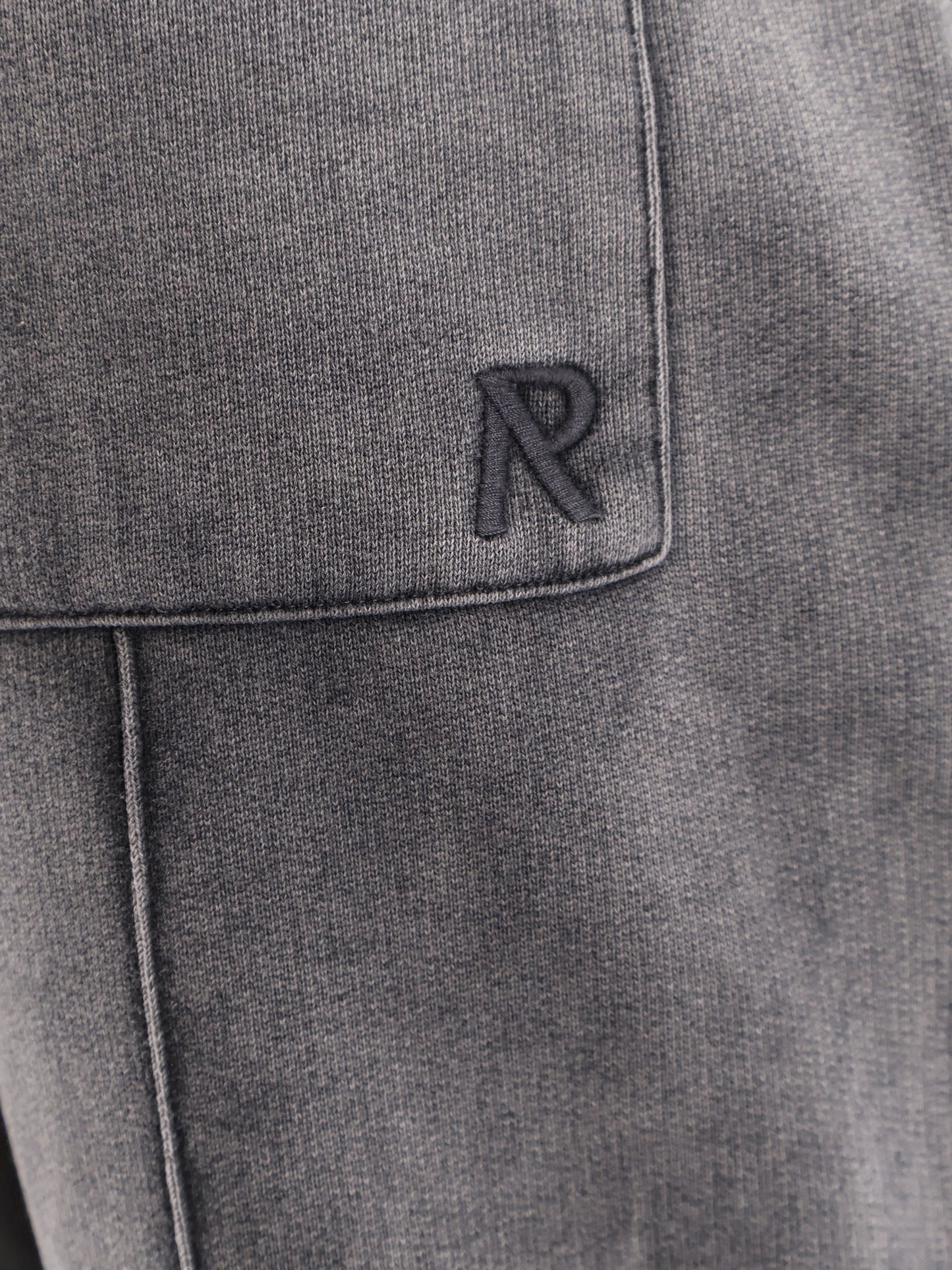 Initial cotton jogging trousers