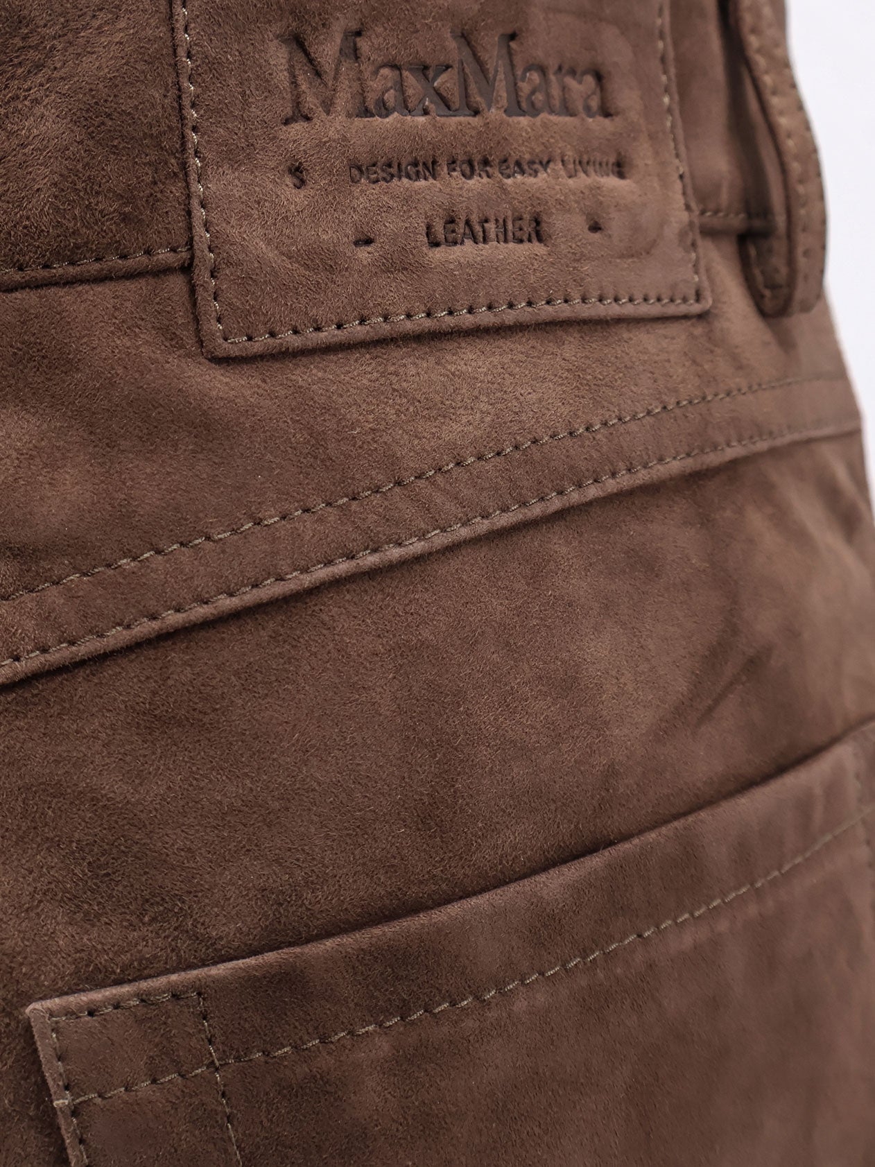 Suede trousers
