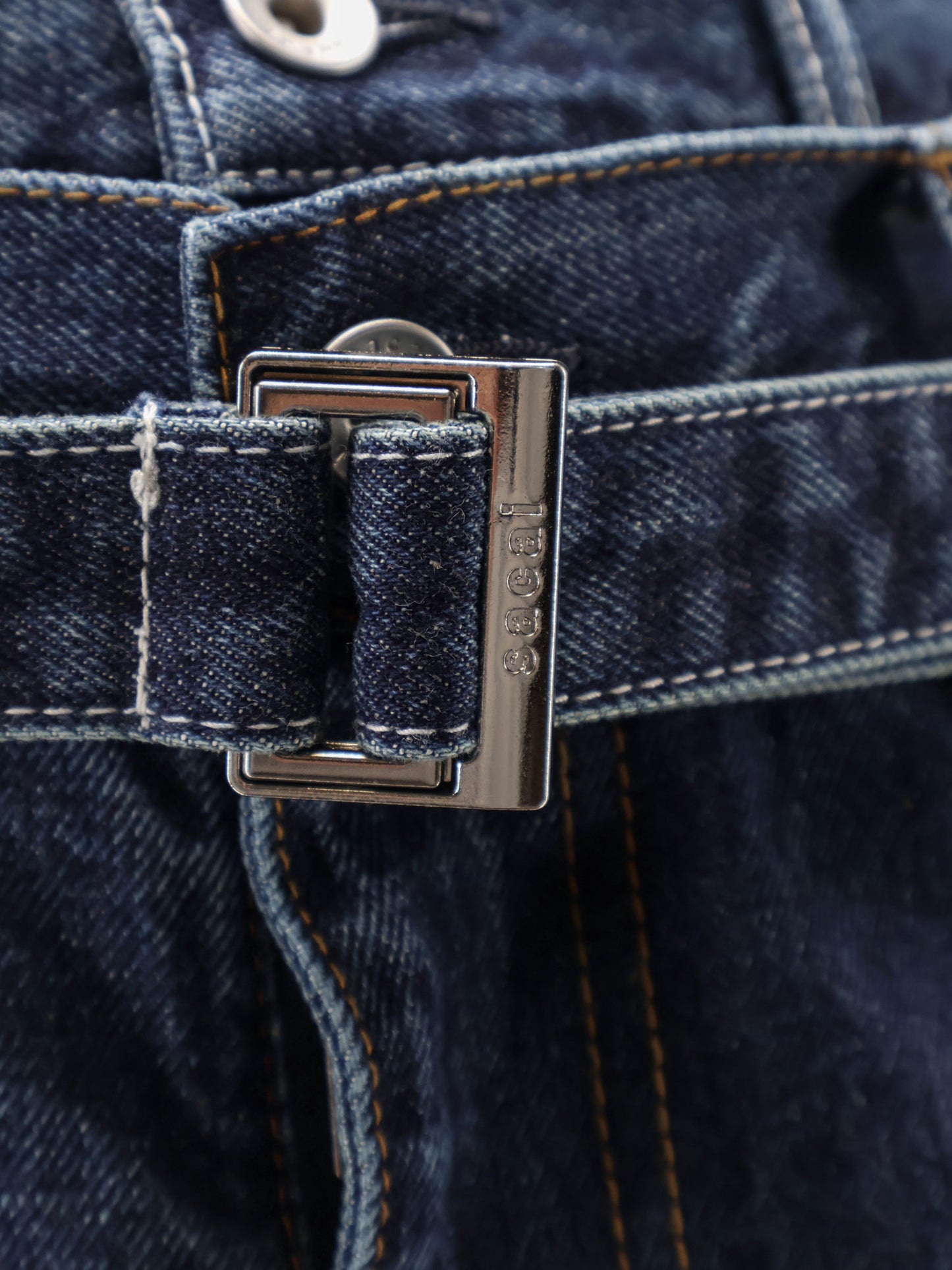 Blue denim jeans