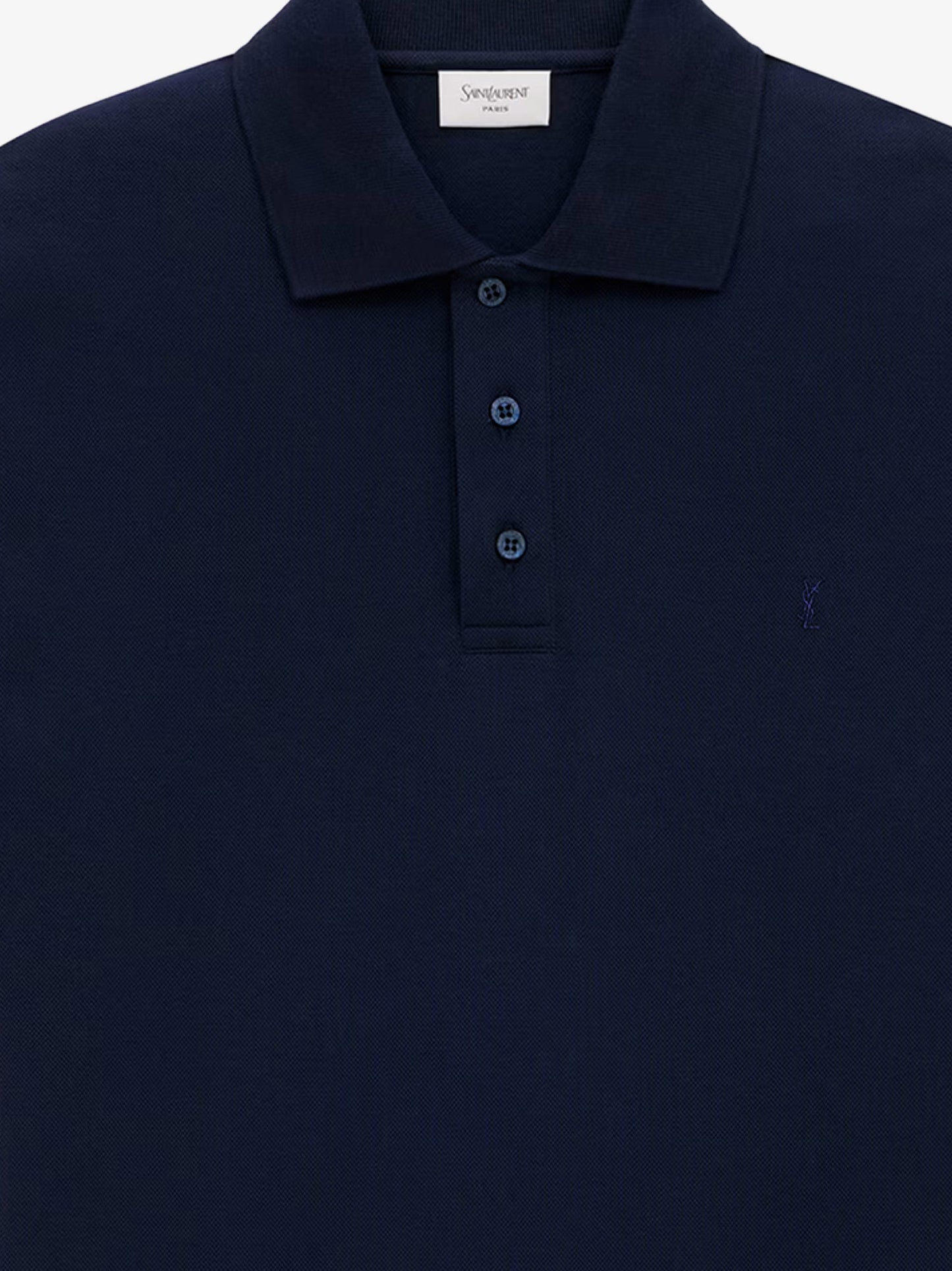 Polo in materiale riciclato con ricamo Cassandre