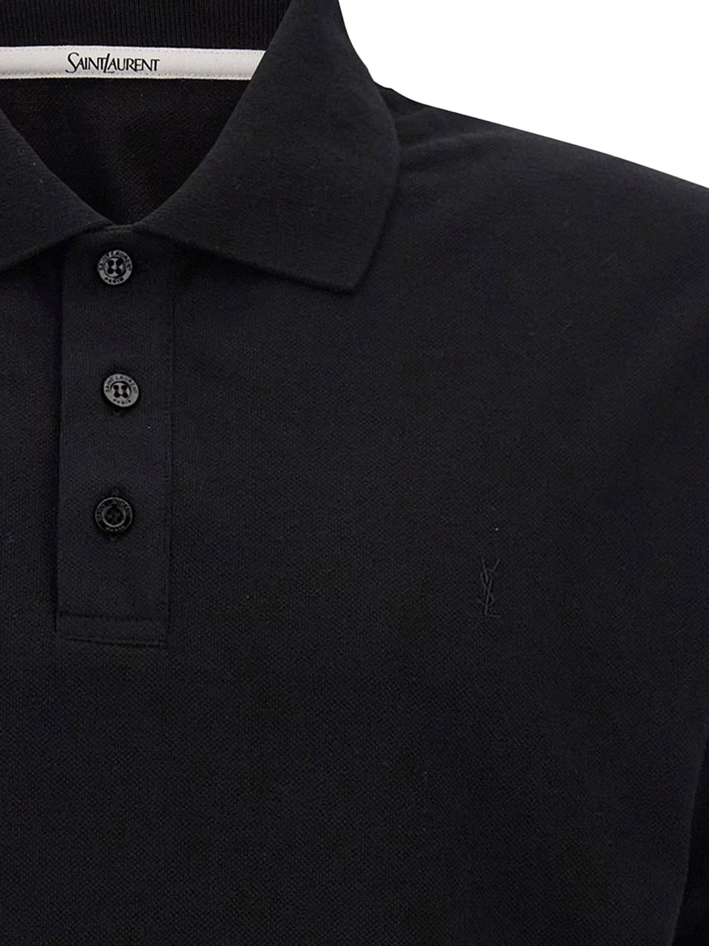 Polo in misto cotone con ricamo Cassandre