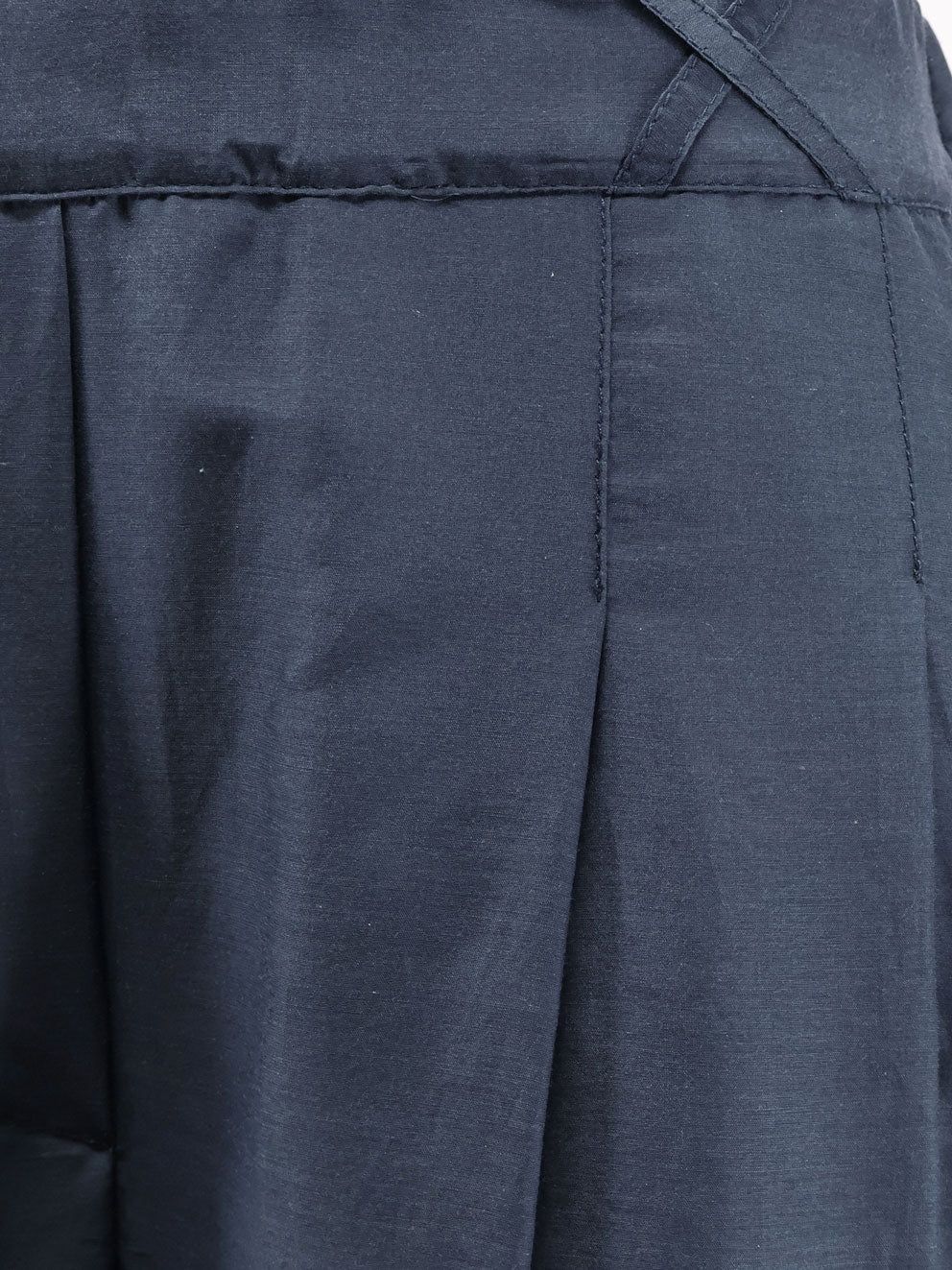 Cotton and silk trousers