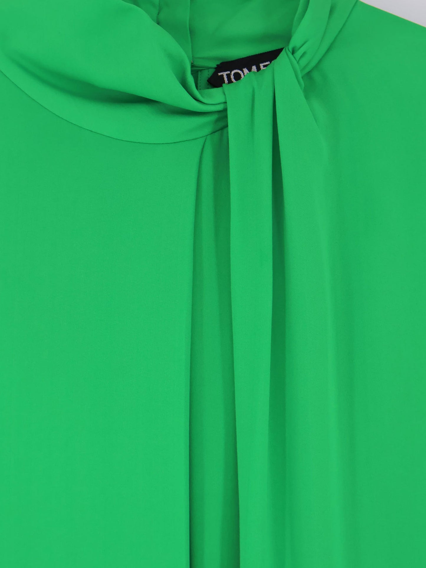 Silk dress with belt