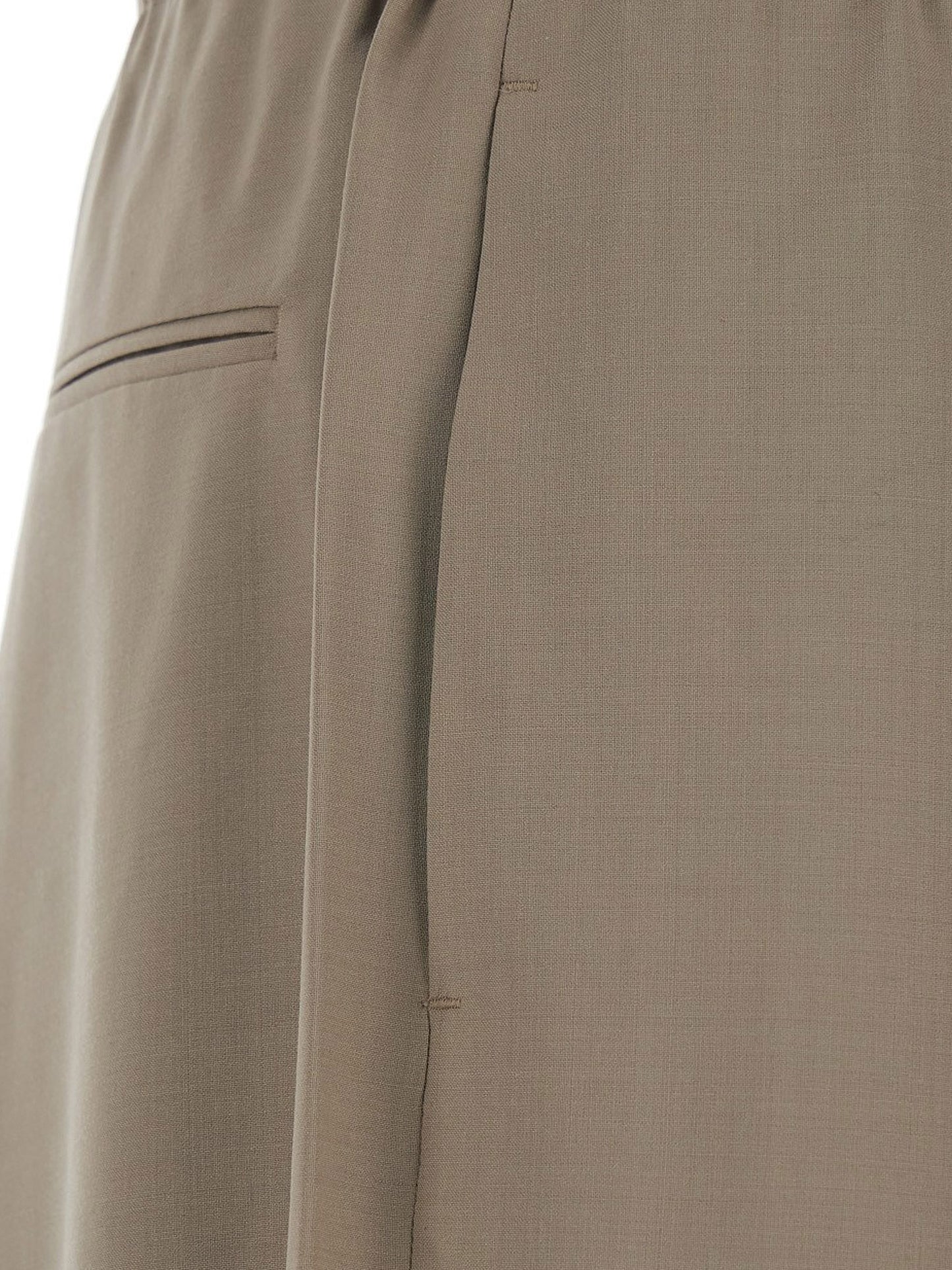 Wool blend trousers