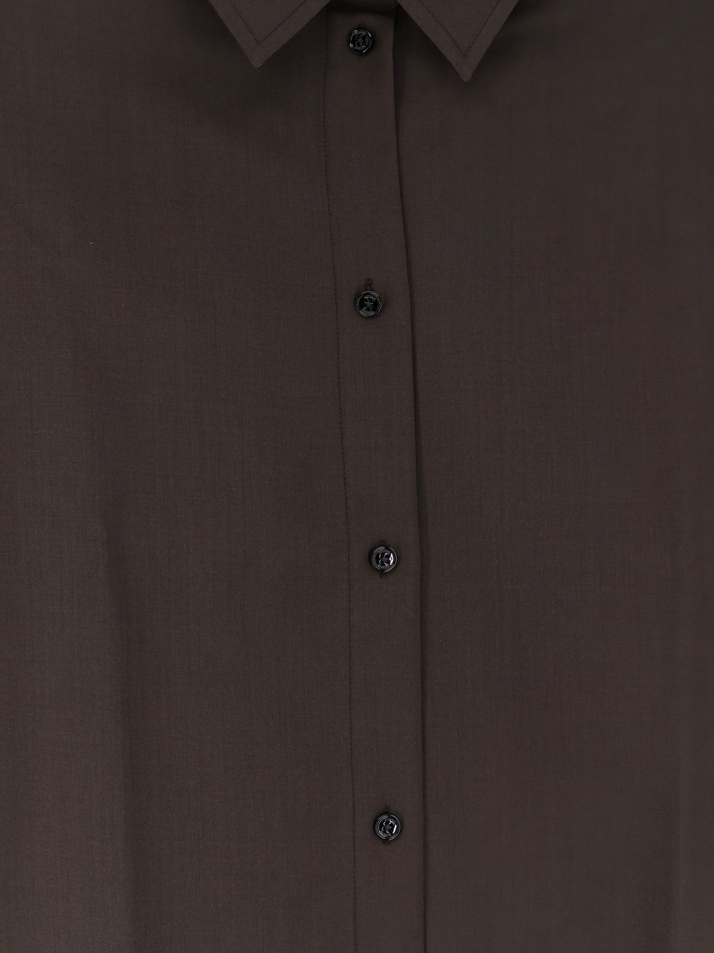 Tie-Cuff wool shirt