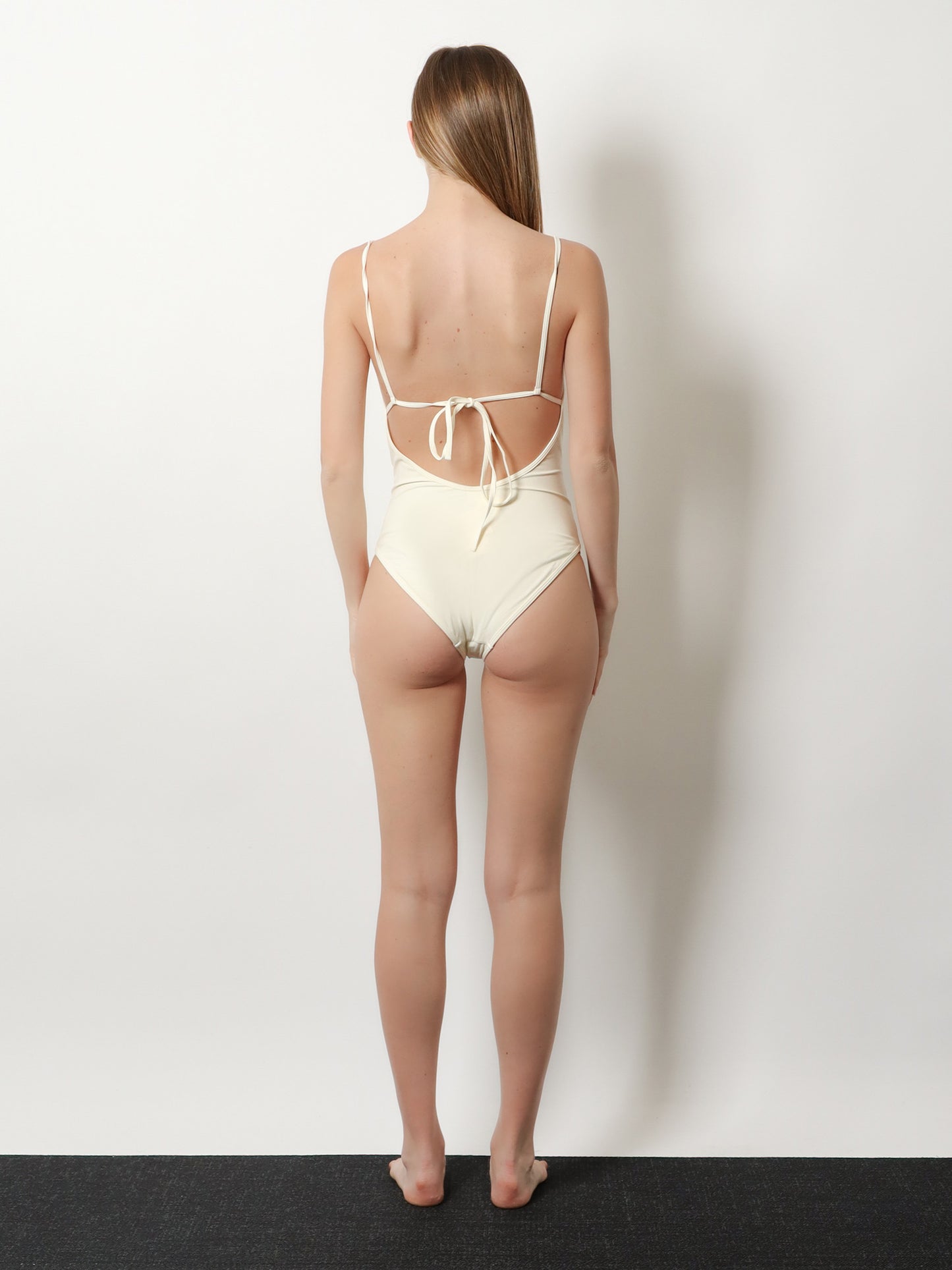 Nylon Scoop One-Piece Swimsuit