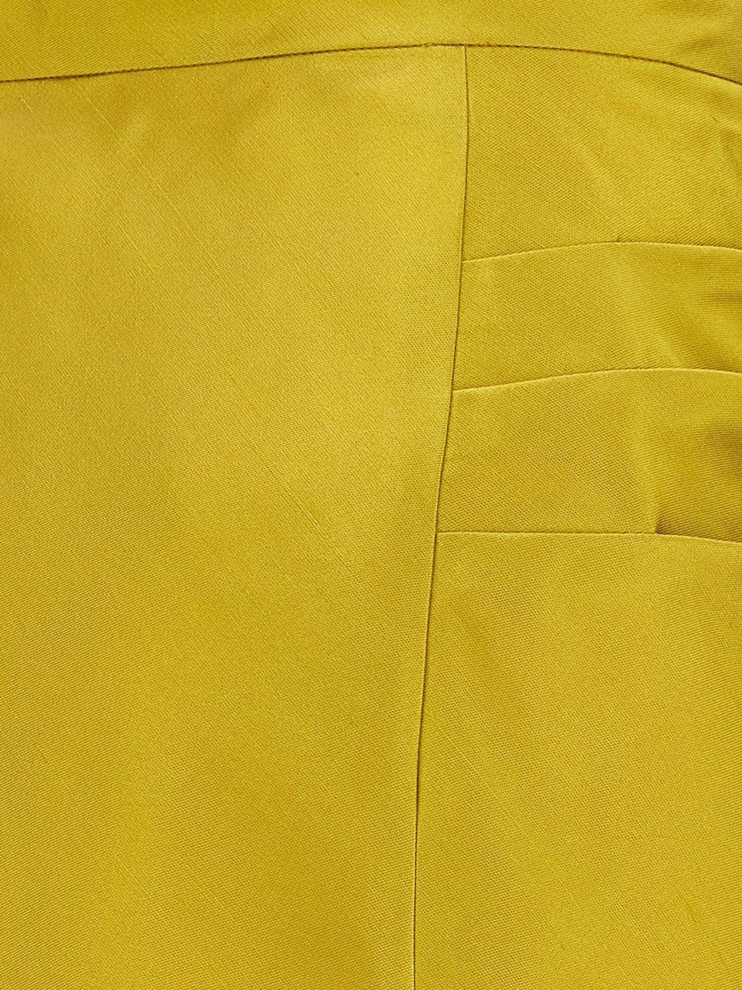 Shantung midi skirt