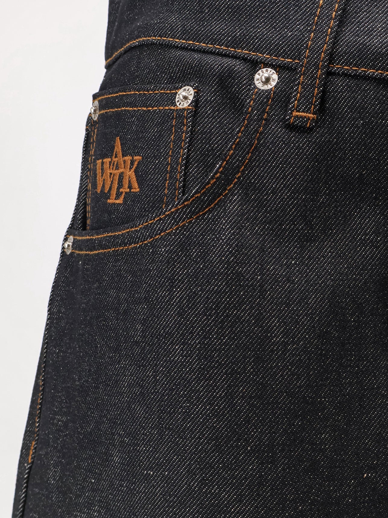 Baggy blue denim jeans
