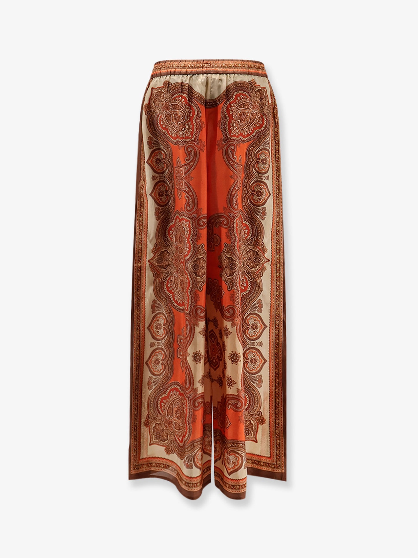 Mahon silk trousers with paisley print