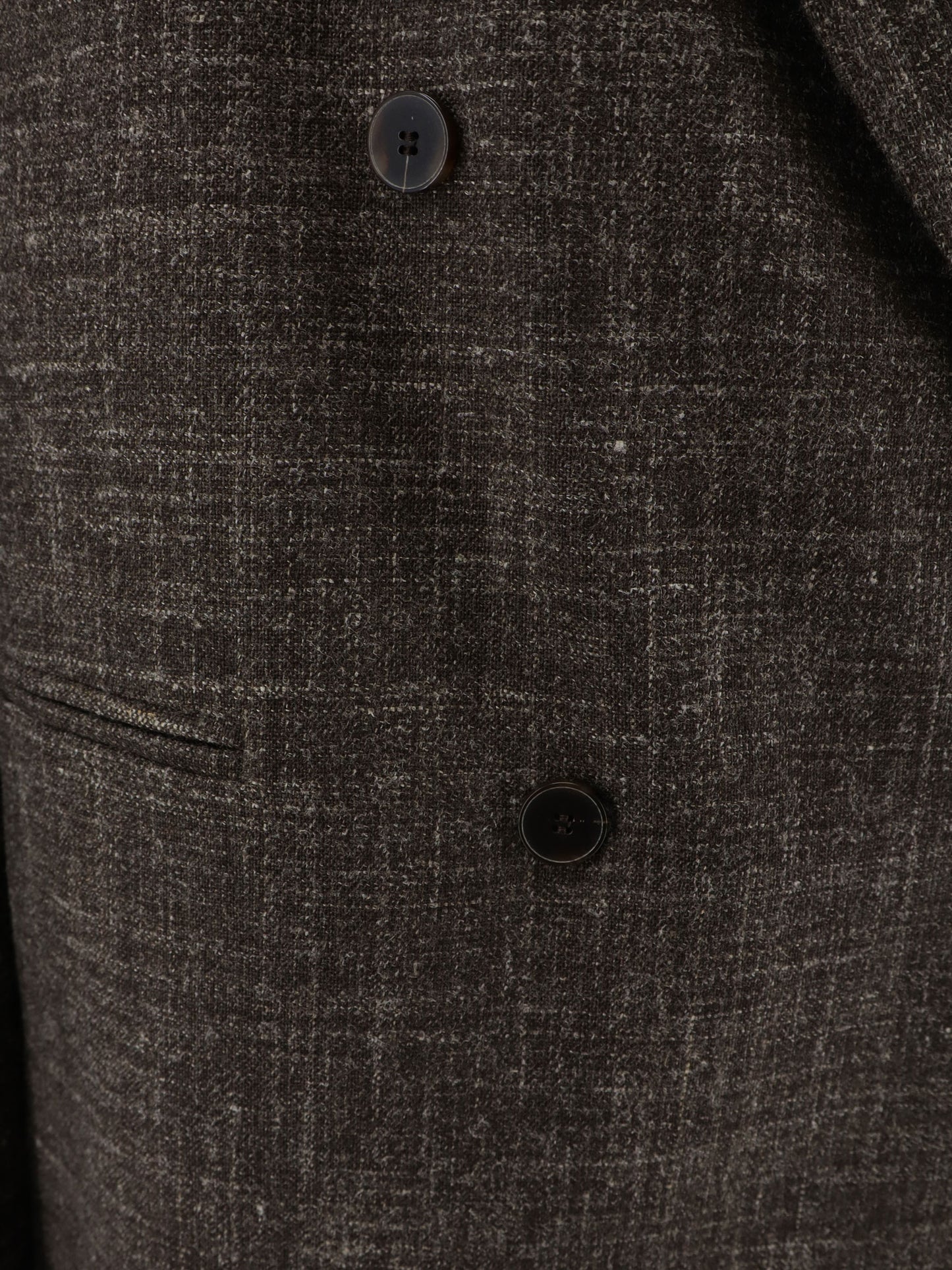 Blazer doppiopetto in misto lana e lino