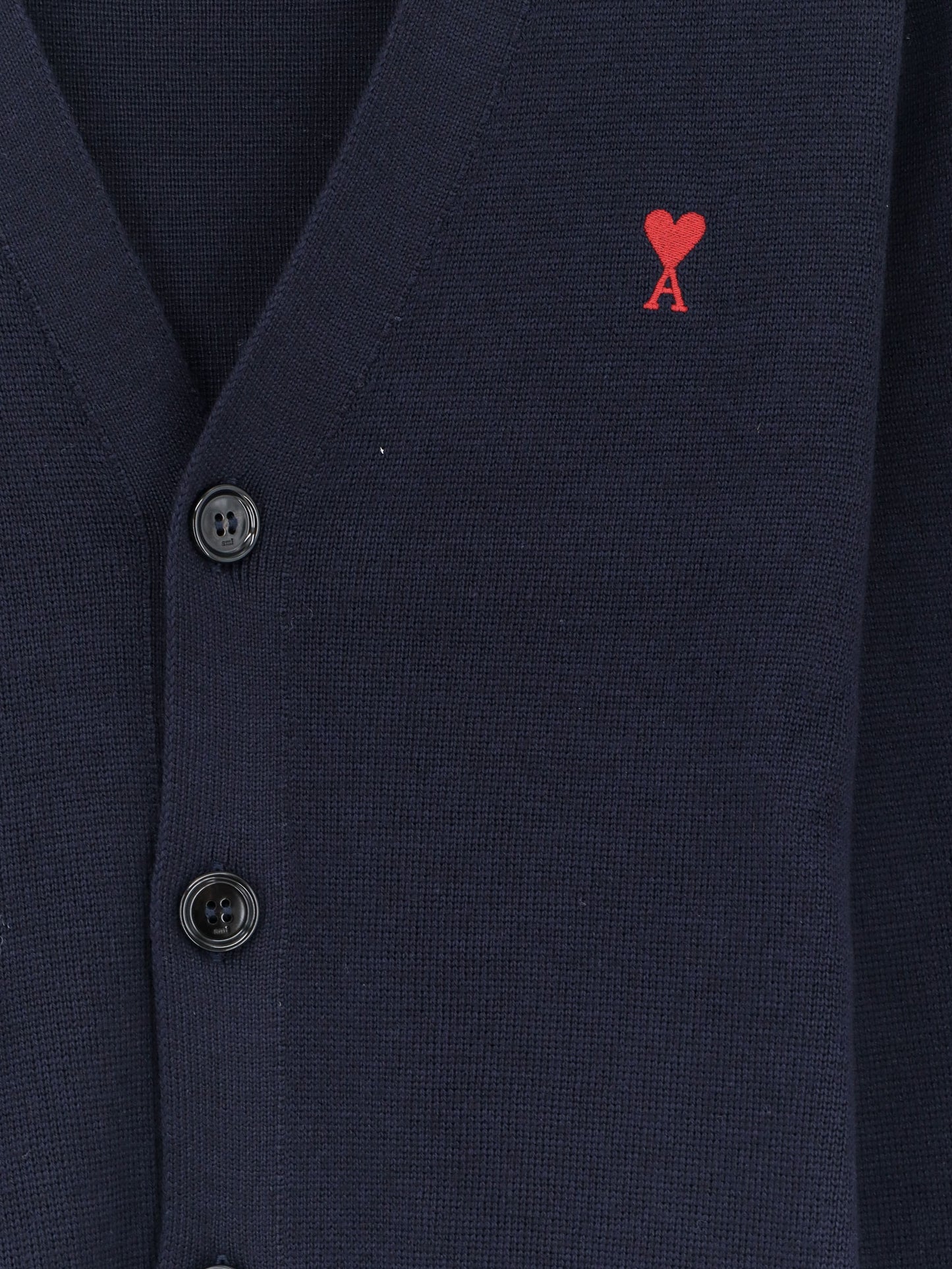 Cardigan in lana con ricamo iconico