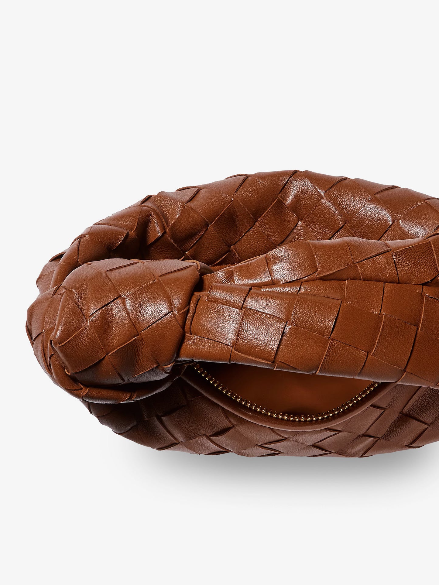 Mini Jodie leather handbag with Intrecciato motif
