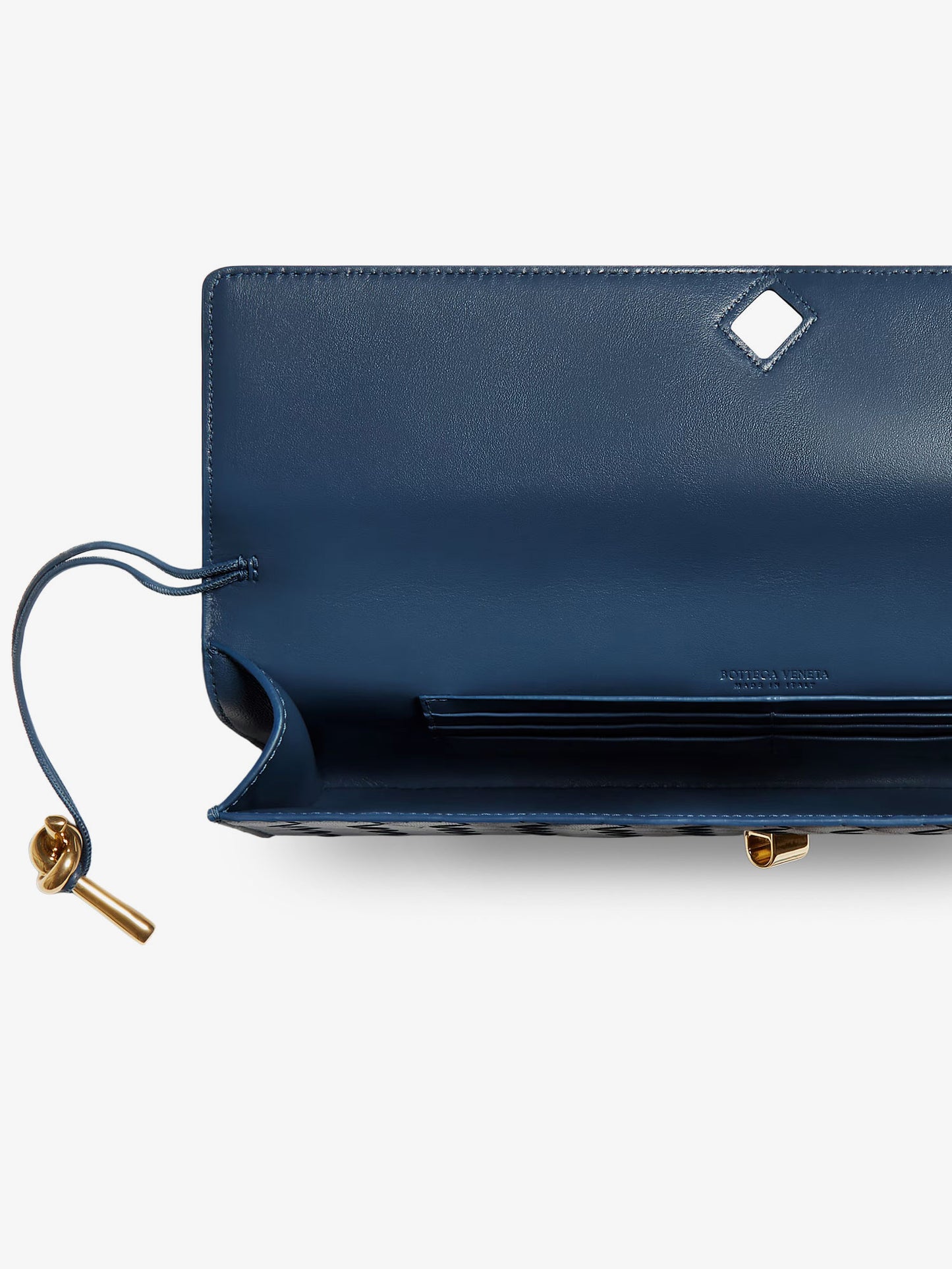 Andiamo Clutch in pelle con motivo Intrecciato