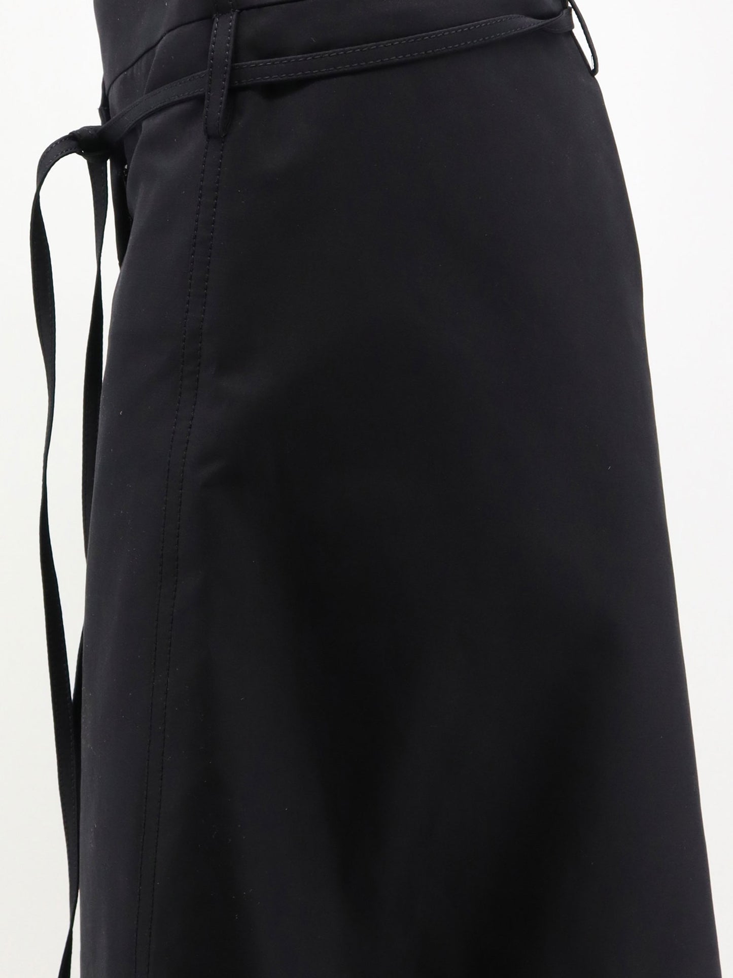 Compact cotton canvas skirt