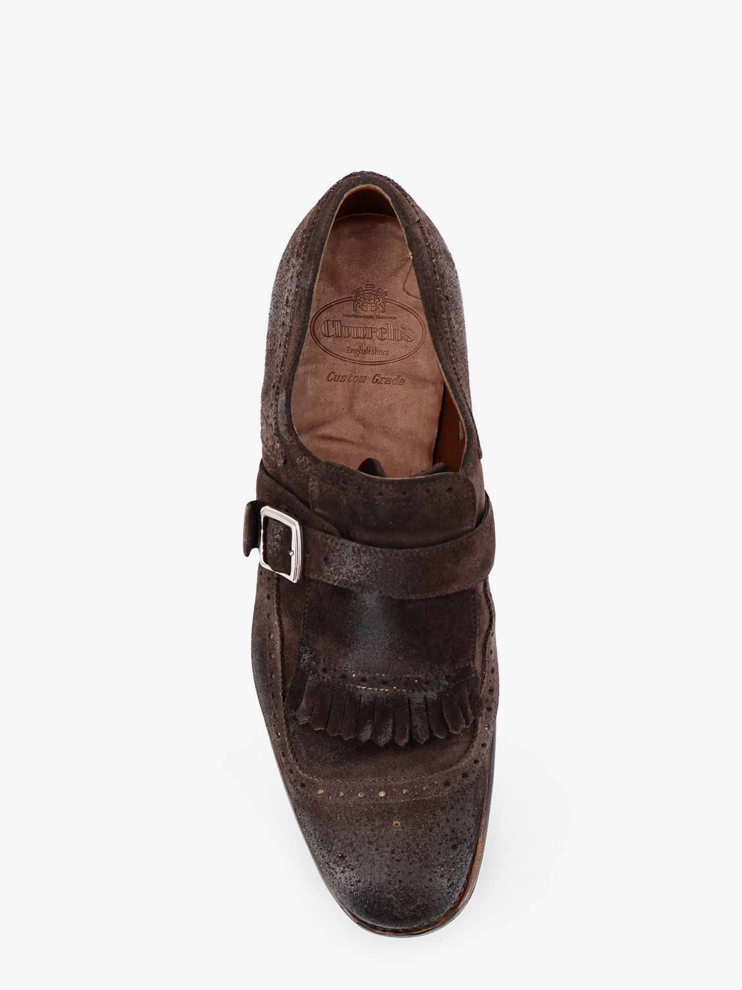 Shanghai loafers in vintage-effect suede