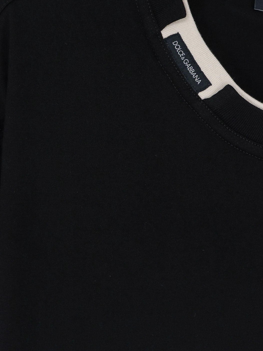 Cotton t-shirt with contrasting profile