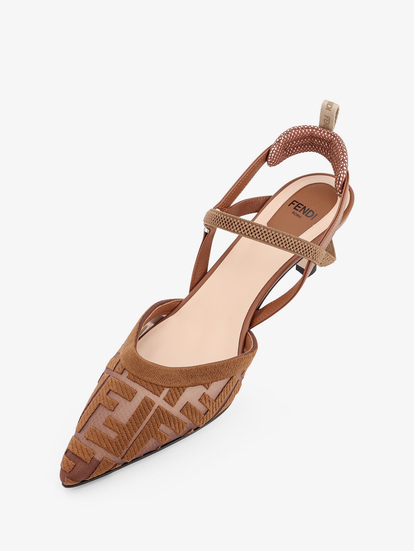 Colibri mesh pumps with FF embroidery