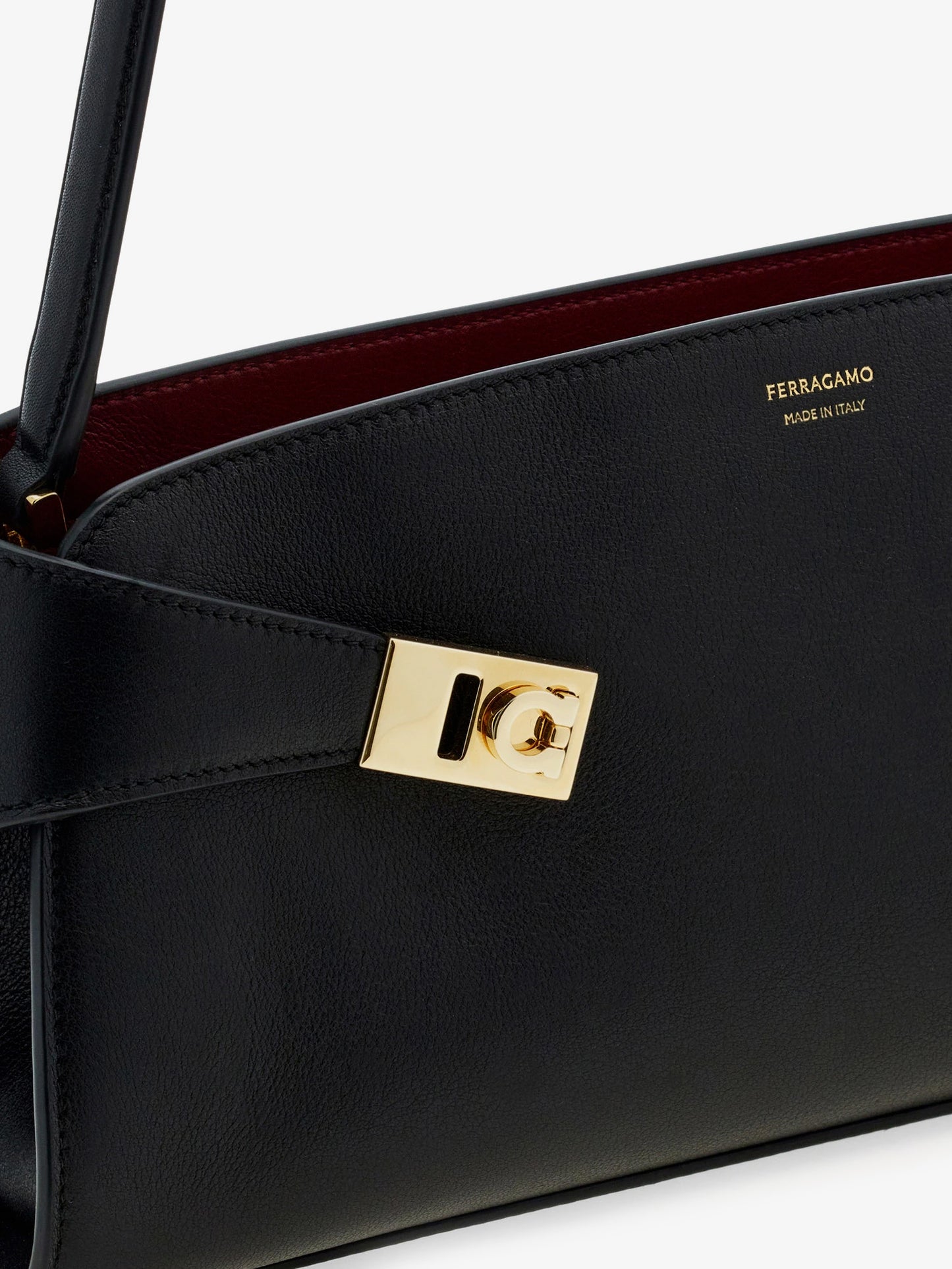 Hug East-West leather shoulder bag