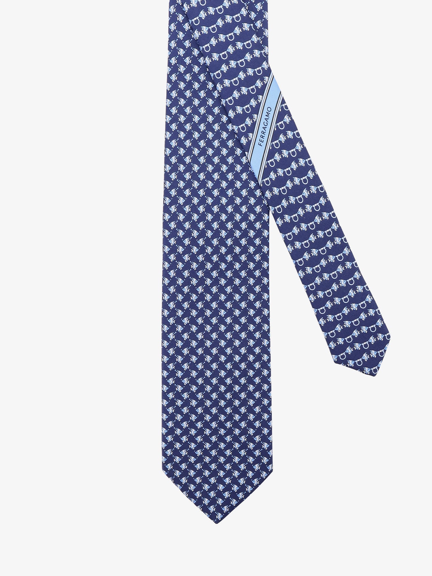 Cyrus silk tie with Shark print