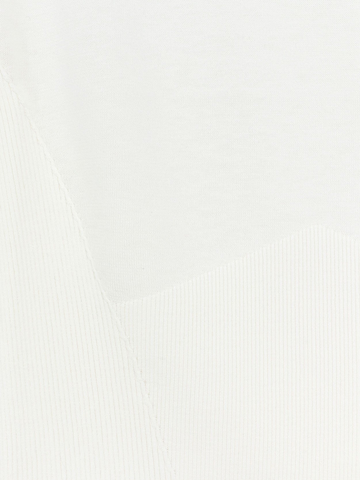 Cropped cotton and silk polo shirt