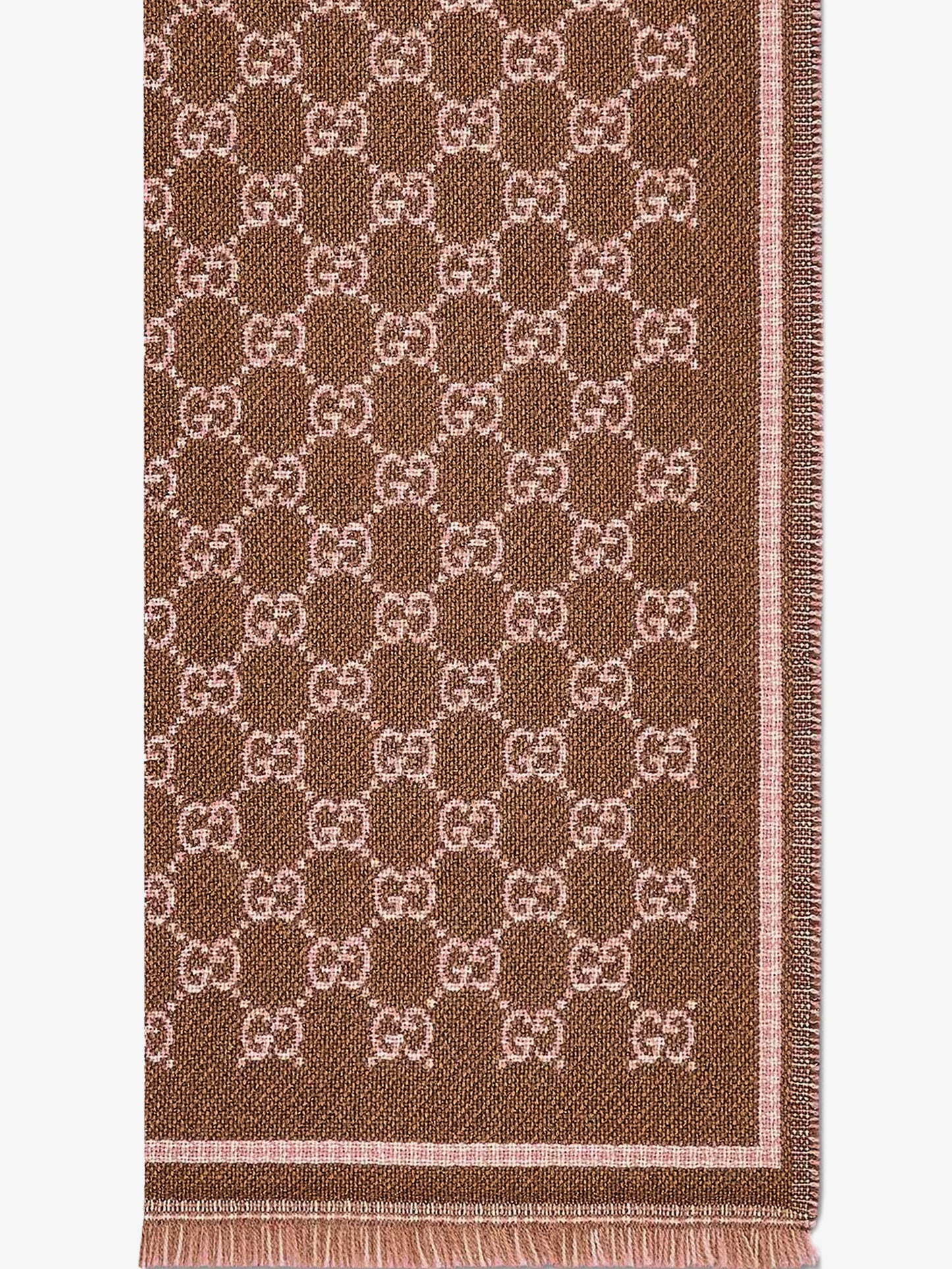 Wool scarf with GG motif