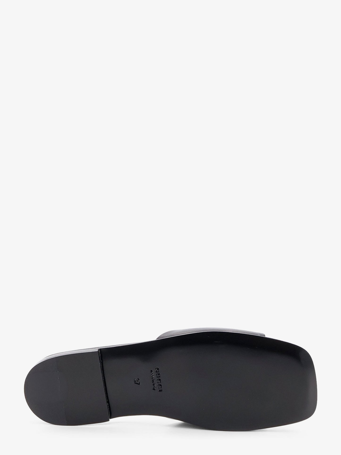 Slide sandals with metal GG logo