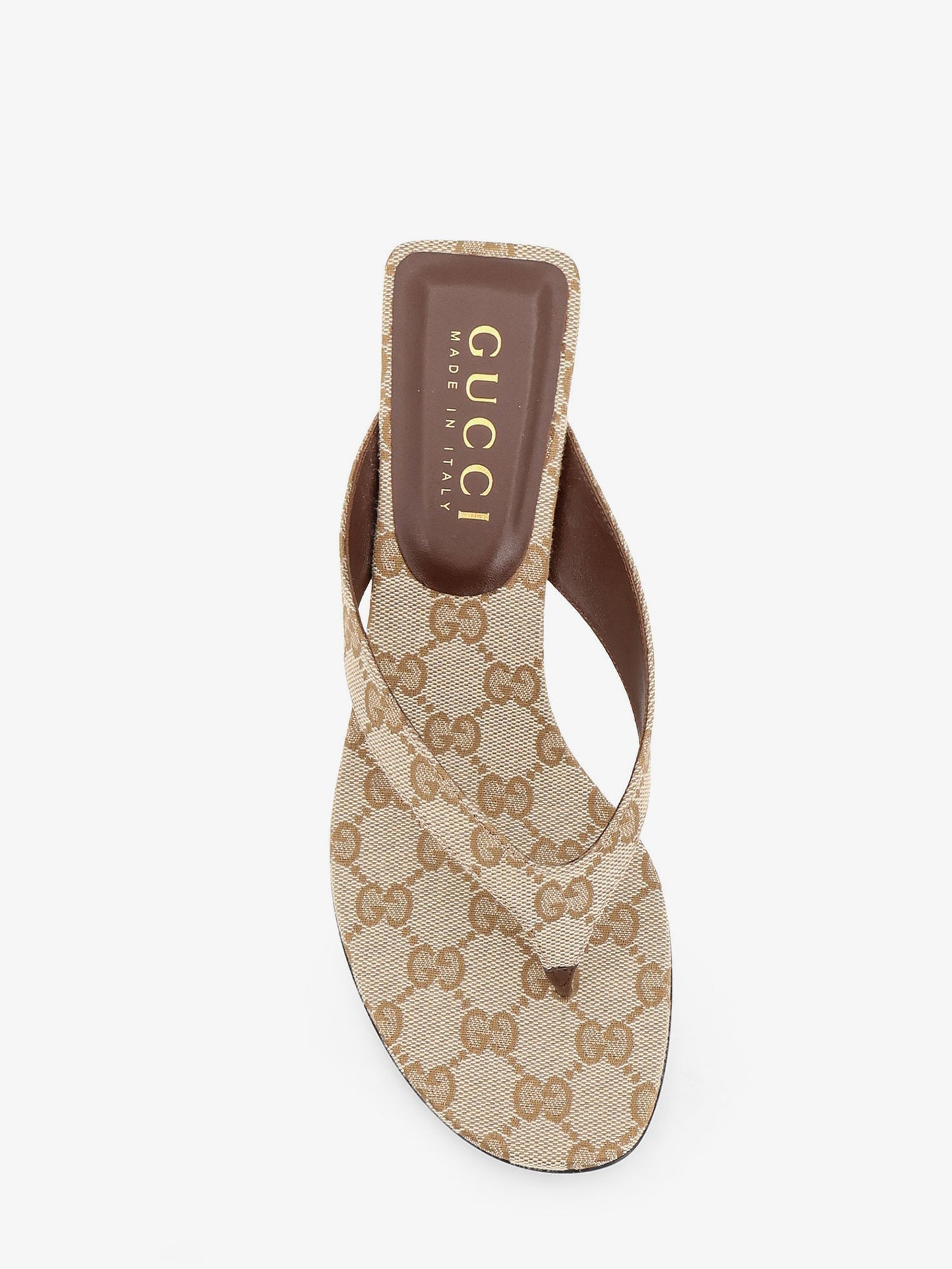 Vittoria GG fabric flip-flops sandals