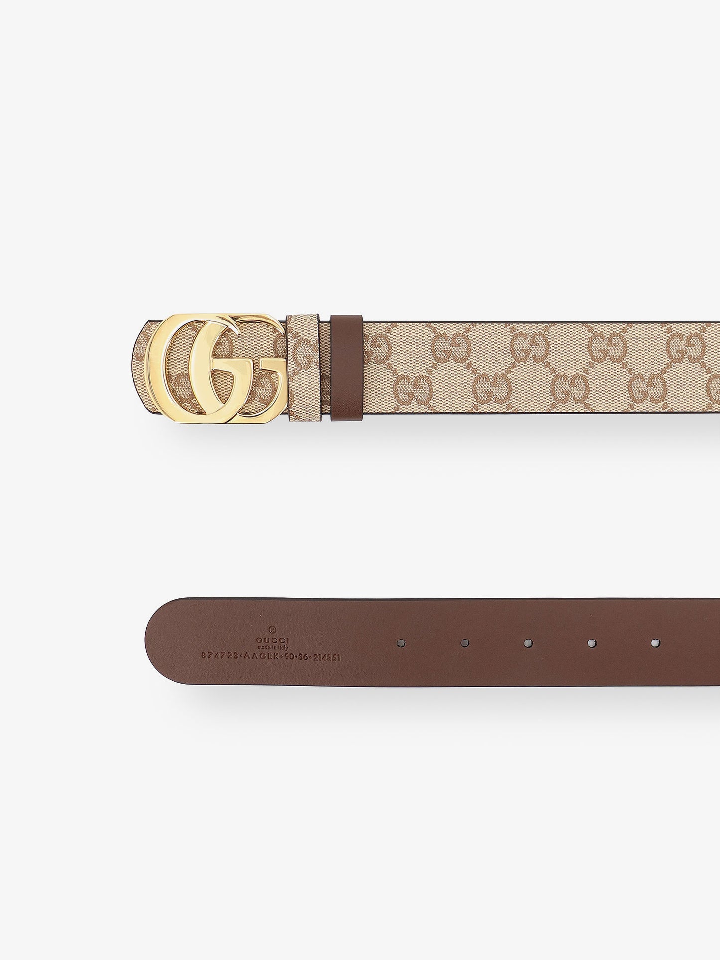 Cintura GG Marmont reversibile in tessuto GG
