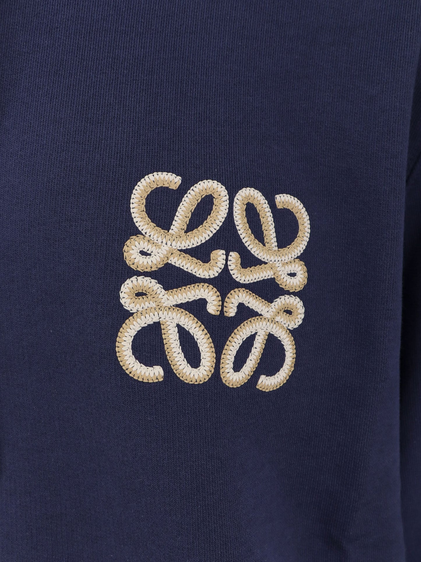Cotton sweatshirt with Anagram logo embroidery on the front