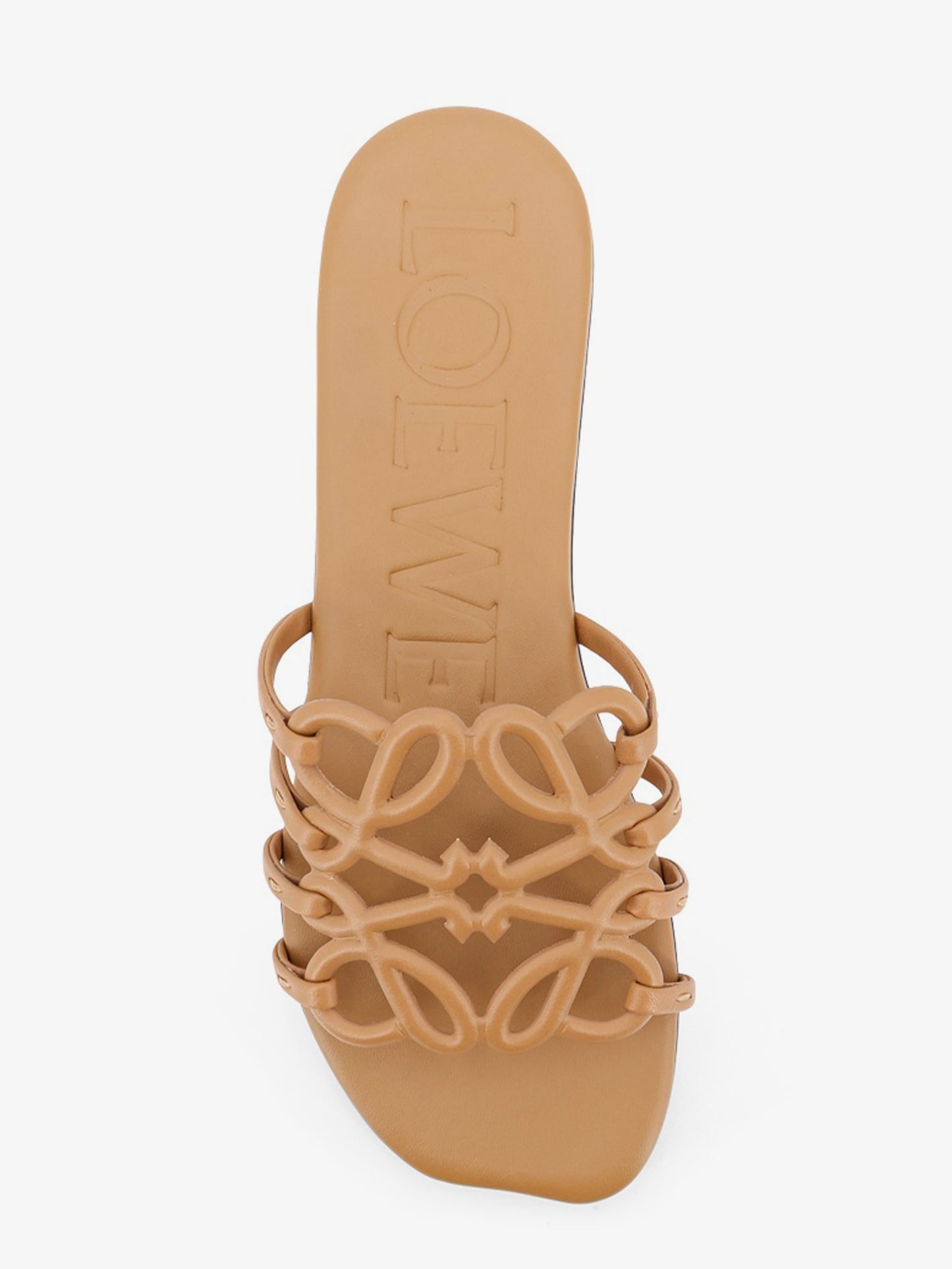 Paula's Ibiza Anagram Petal Leather Sandals