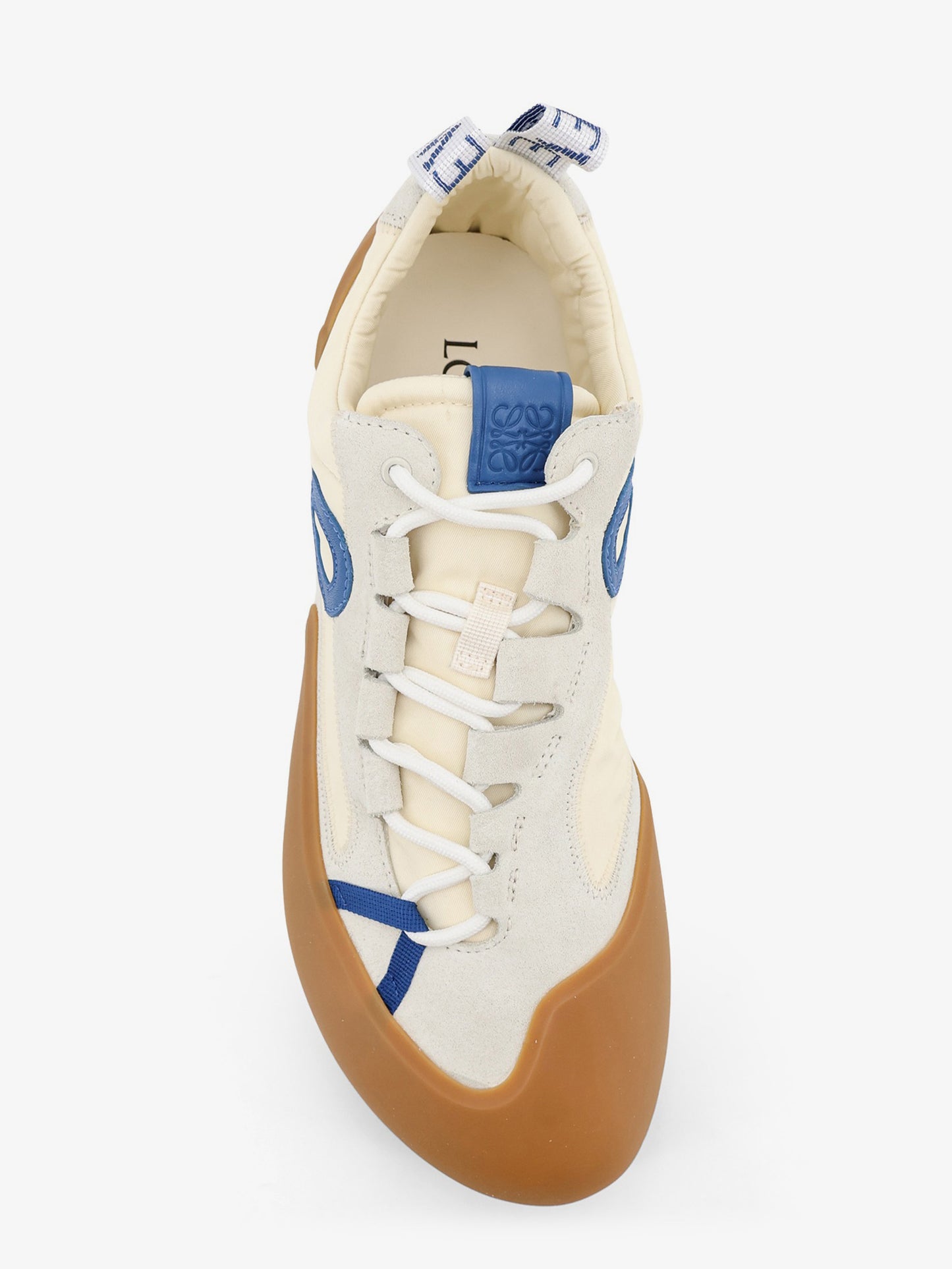 Grip nylon and suede sneakers with contrasting logo on the side