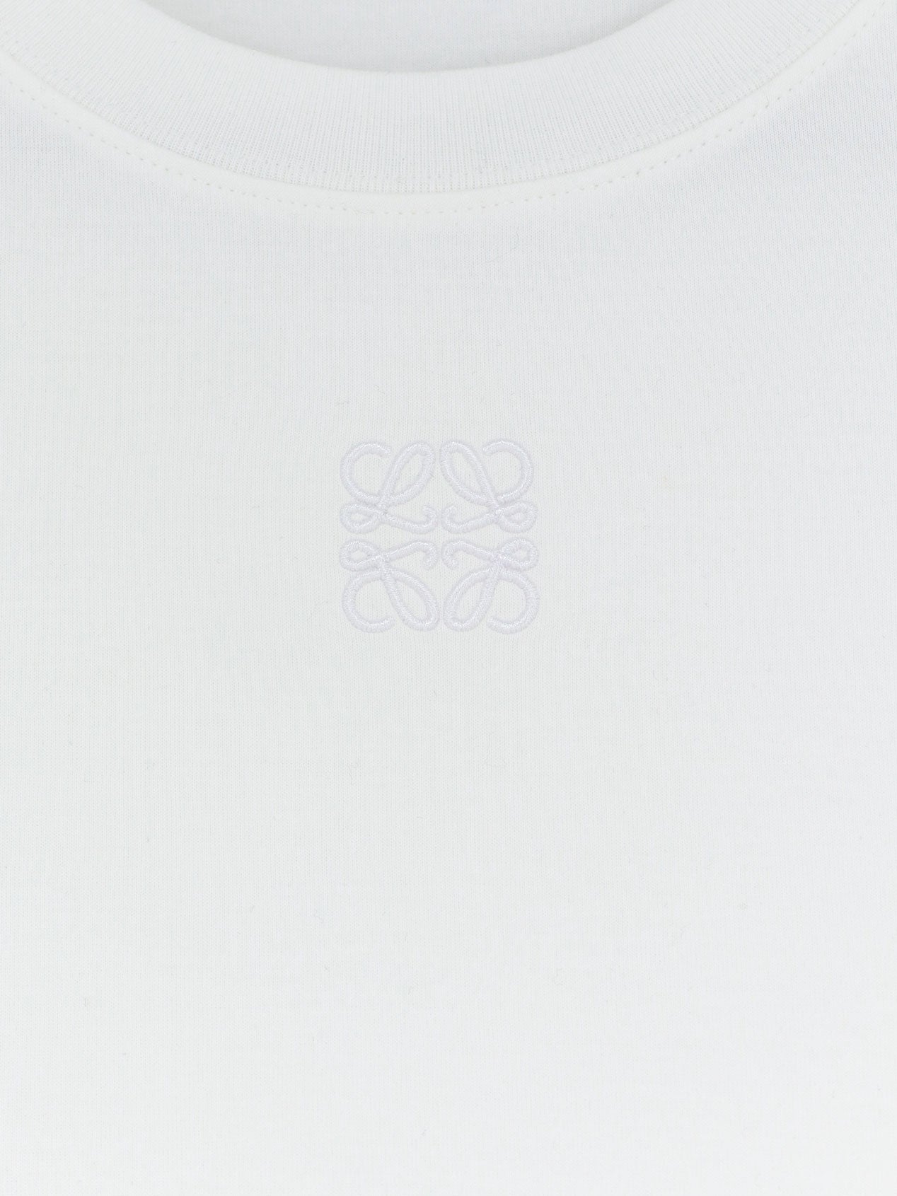 Asymmetric cotton blend t-shirt