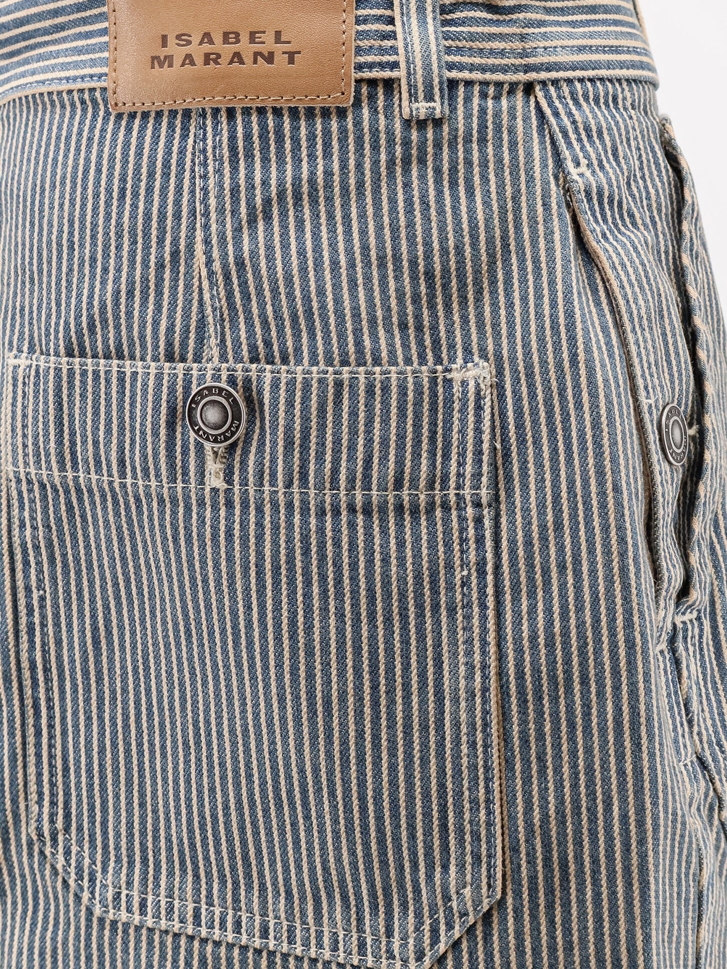 Estera cotton skirt with striped pattern