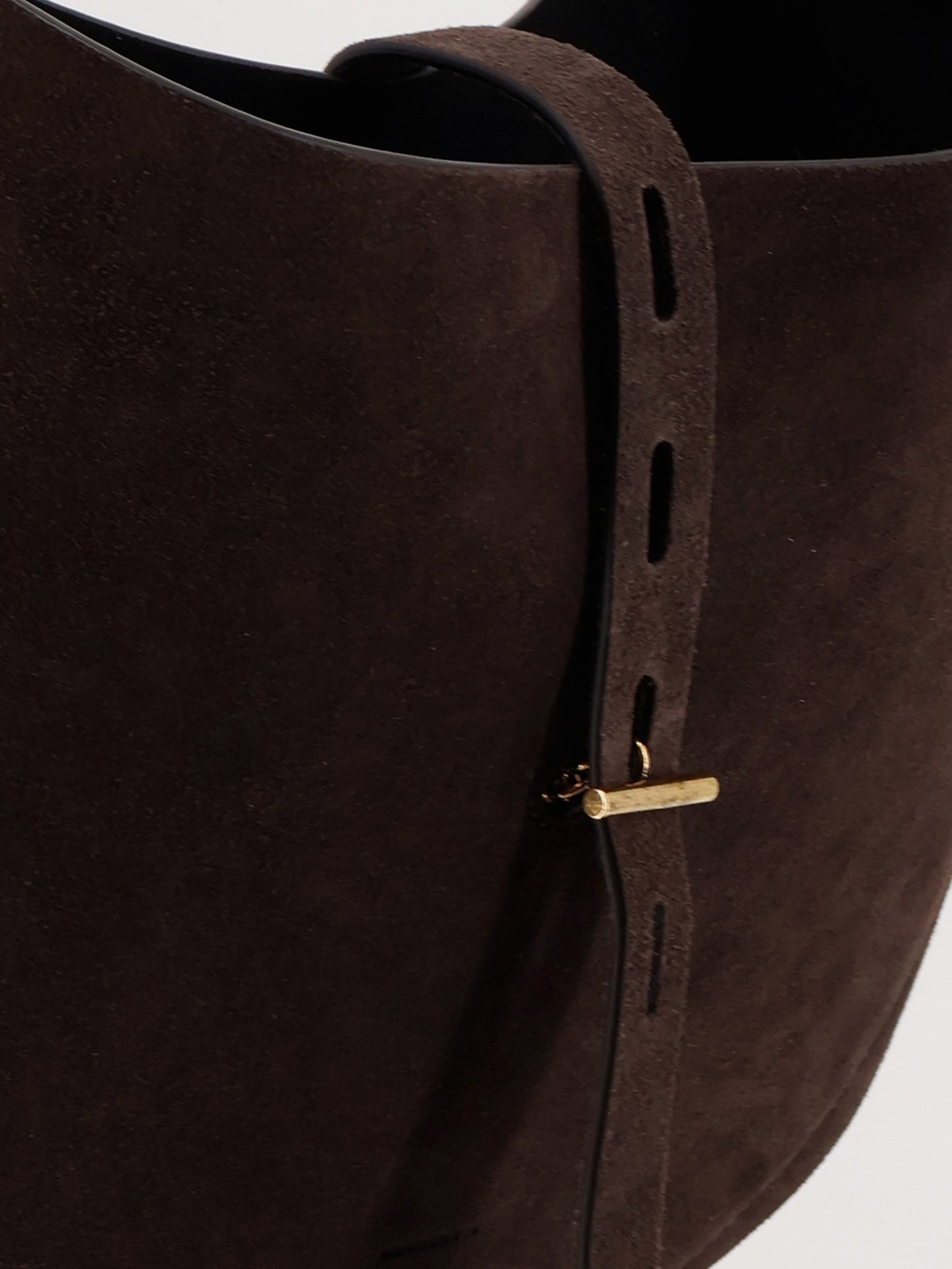 Suede crossbody bag