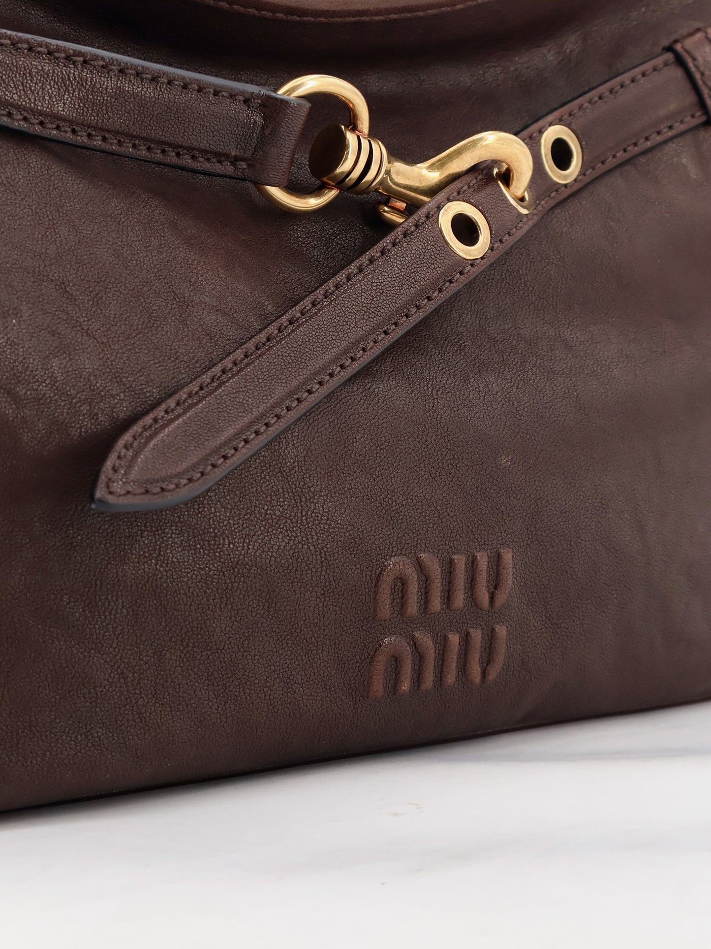 Aventure leather shoulder bag