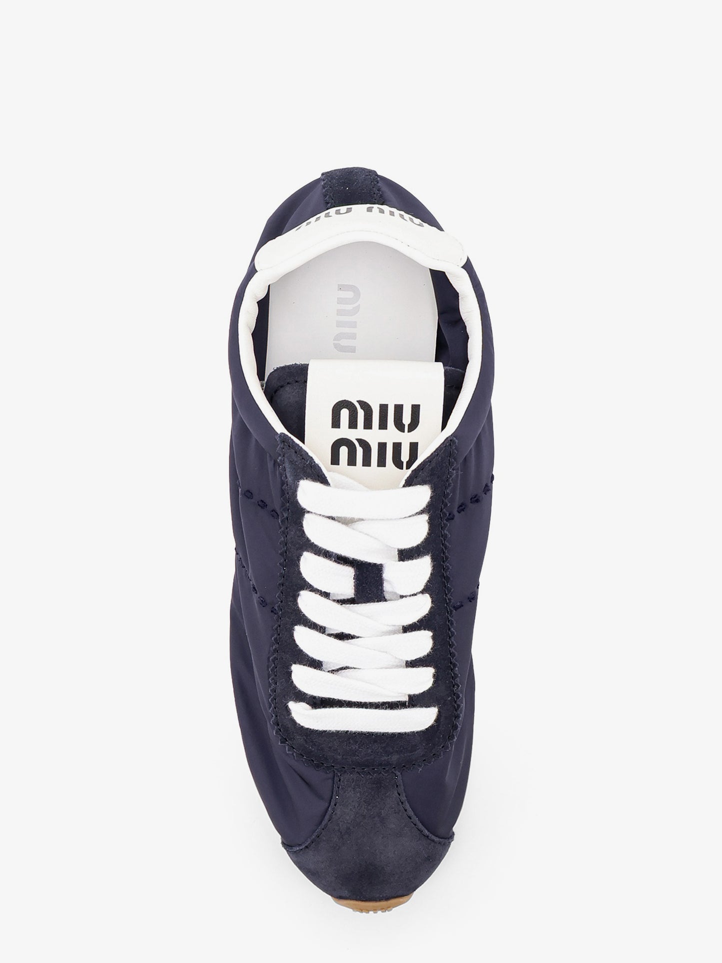 Nylon and suede sneakers