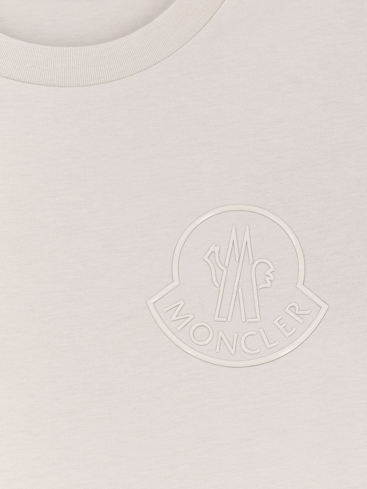 Cotton T-shirt with front logo patch
